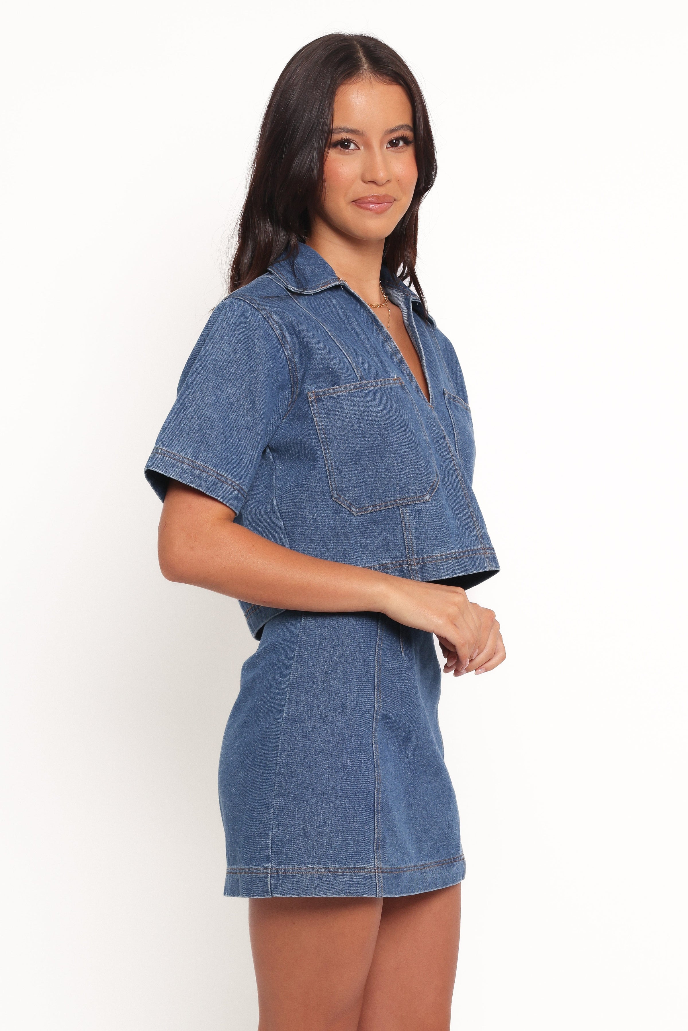Petal and Pup USA SETS Cera Two Piece Set - Medium Denim