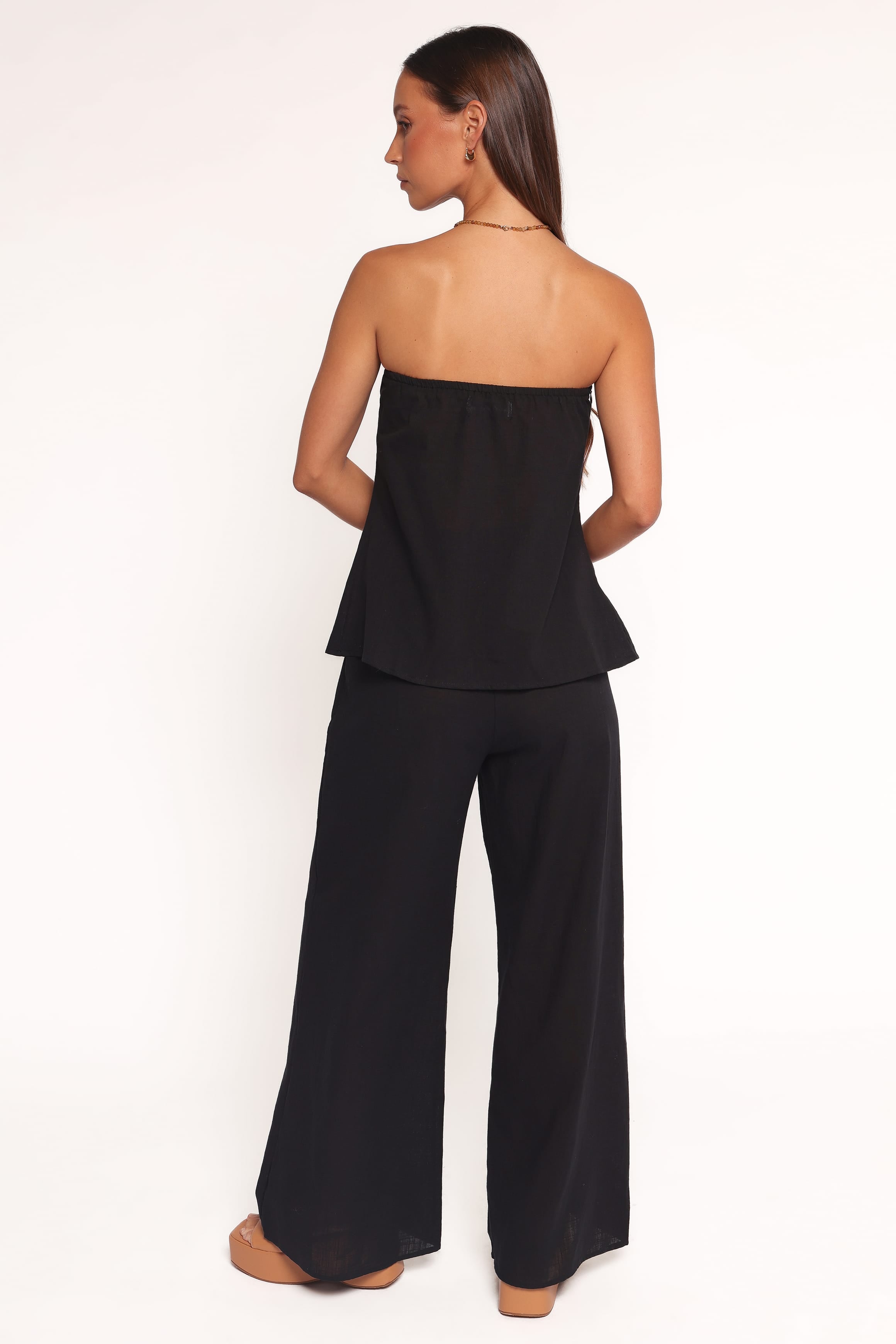 Petal and Pup USA SETS Charlie Strapless Pant Set - Black (Hold for Rack)