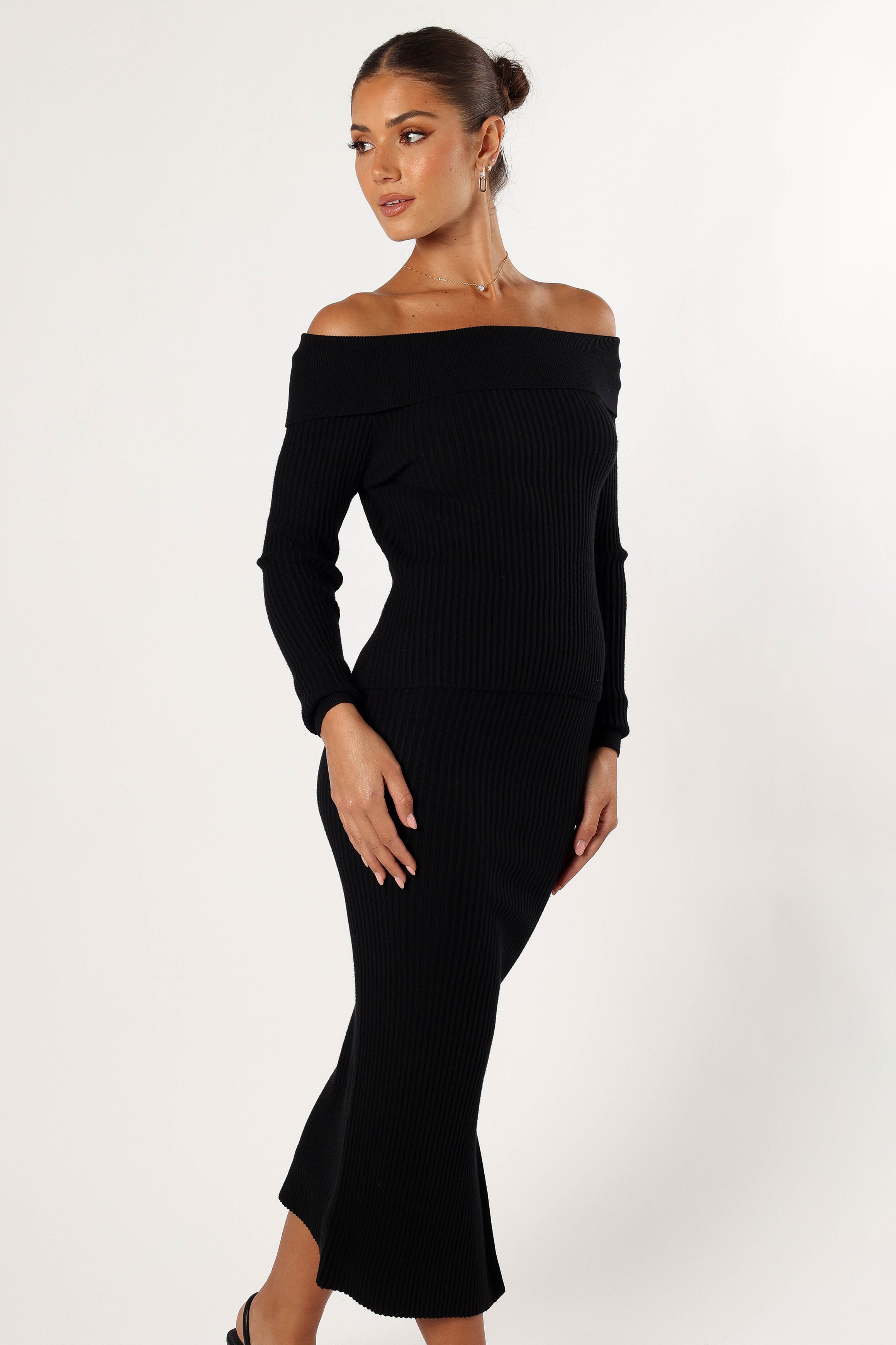 Petal and Pup USA SETS Charlotte Knitted Set - Black