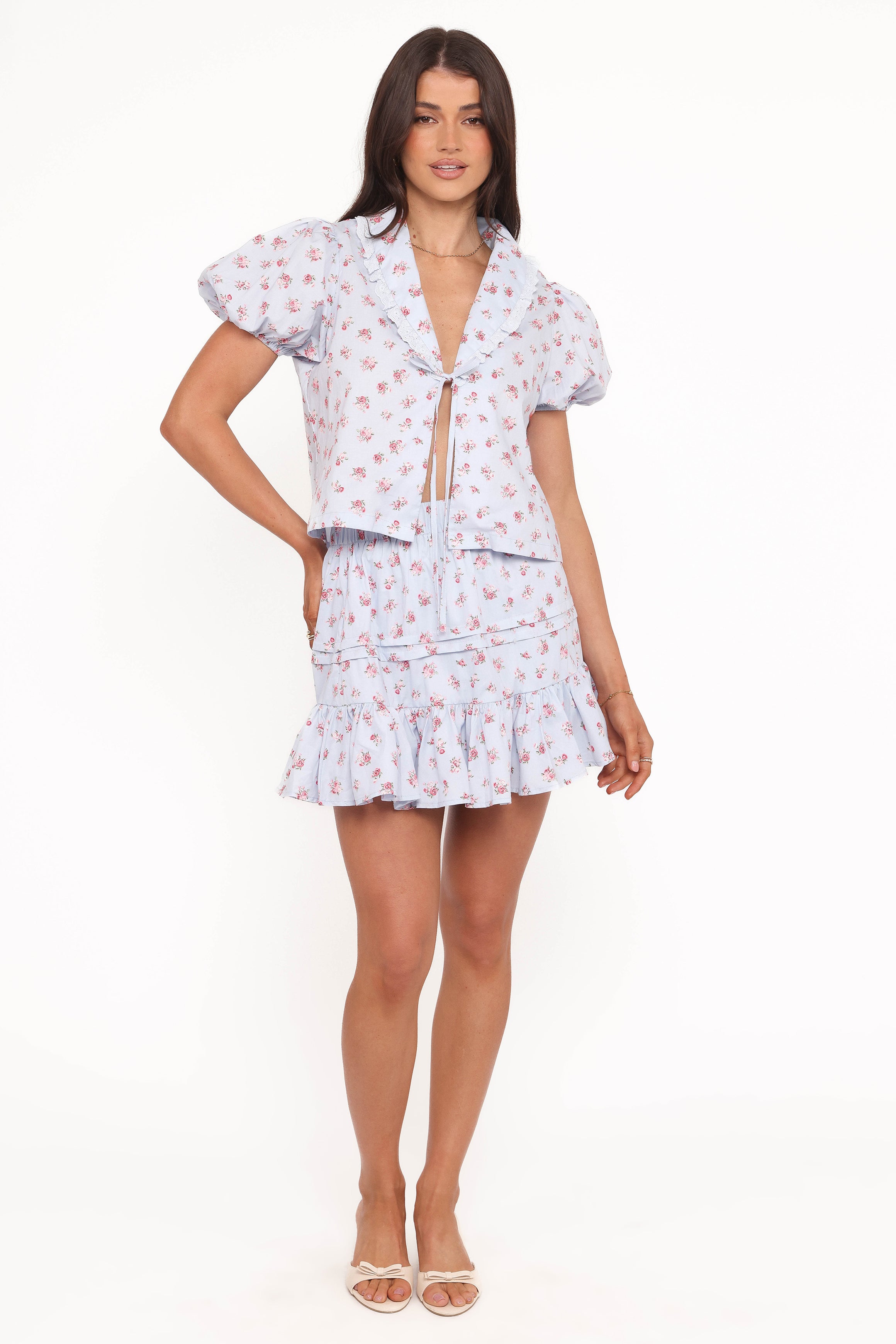 Petal and Pup USA SETS Courtney Skirt Set - Blue