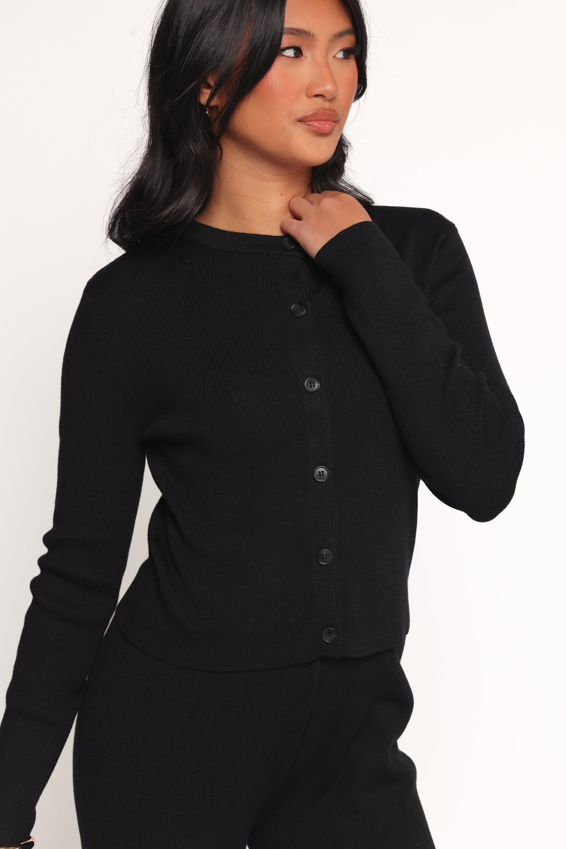 Petal and Pup USA SETS Elliot Knitted Pant Set - Black