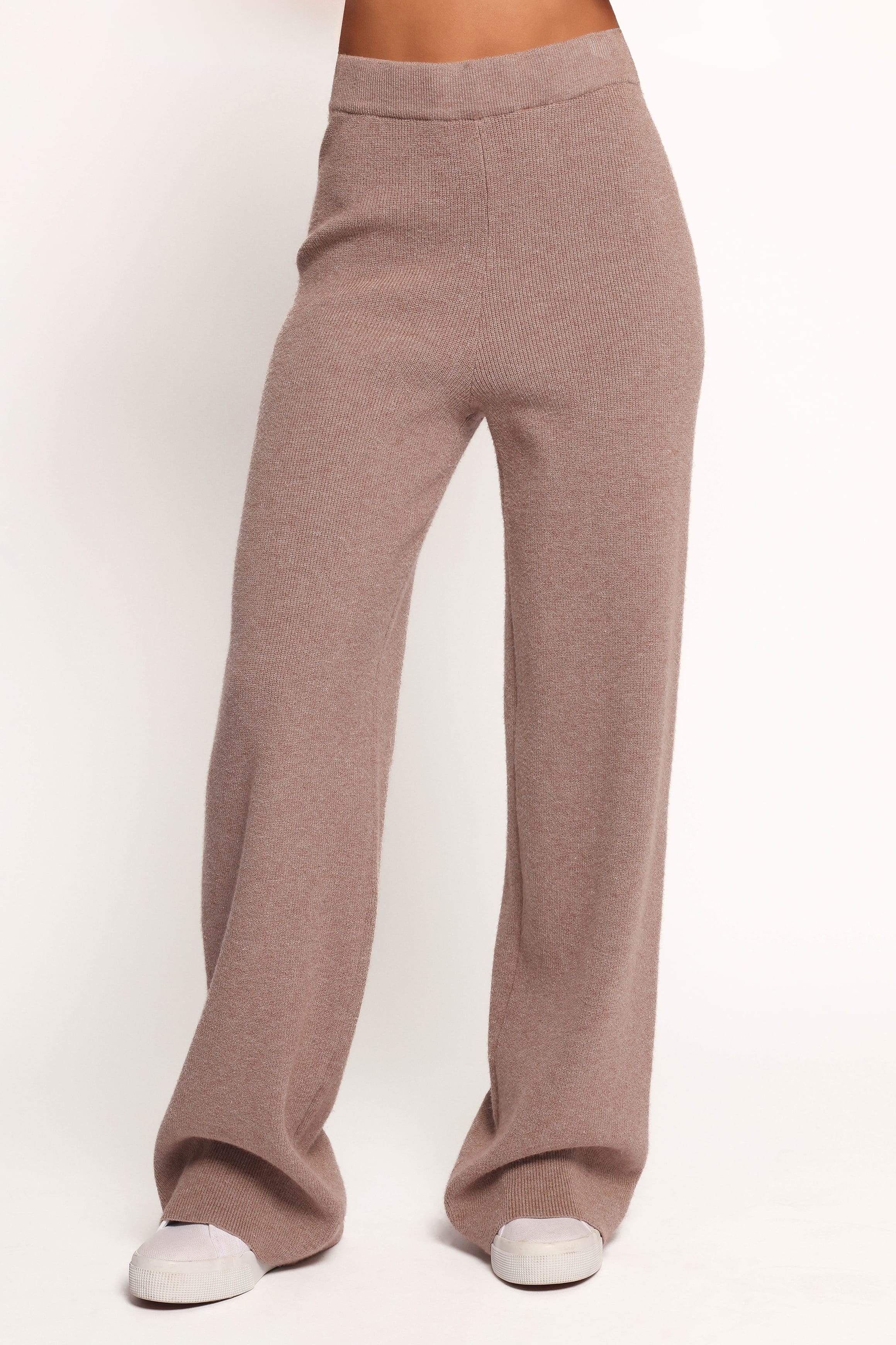 Petal and Pup USA SETS Ellory Knitted Pant Set - Taupe Marle