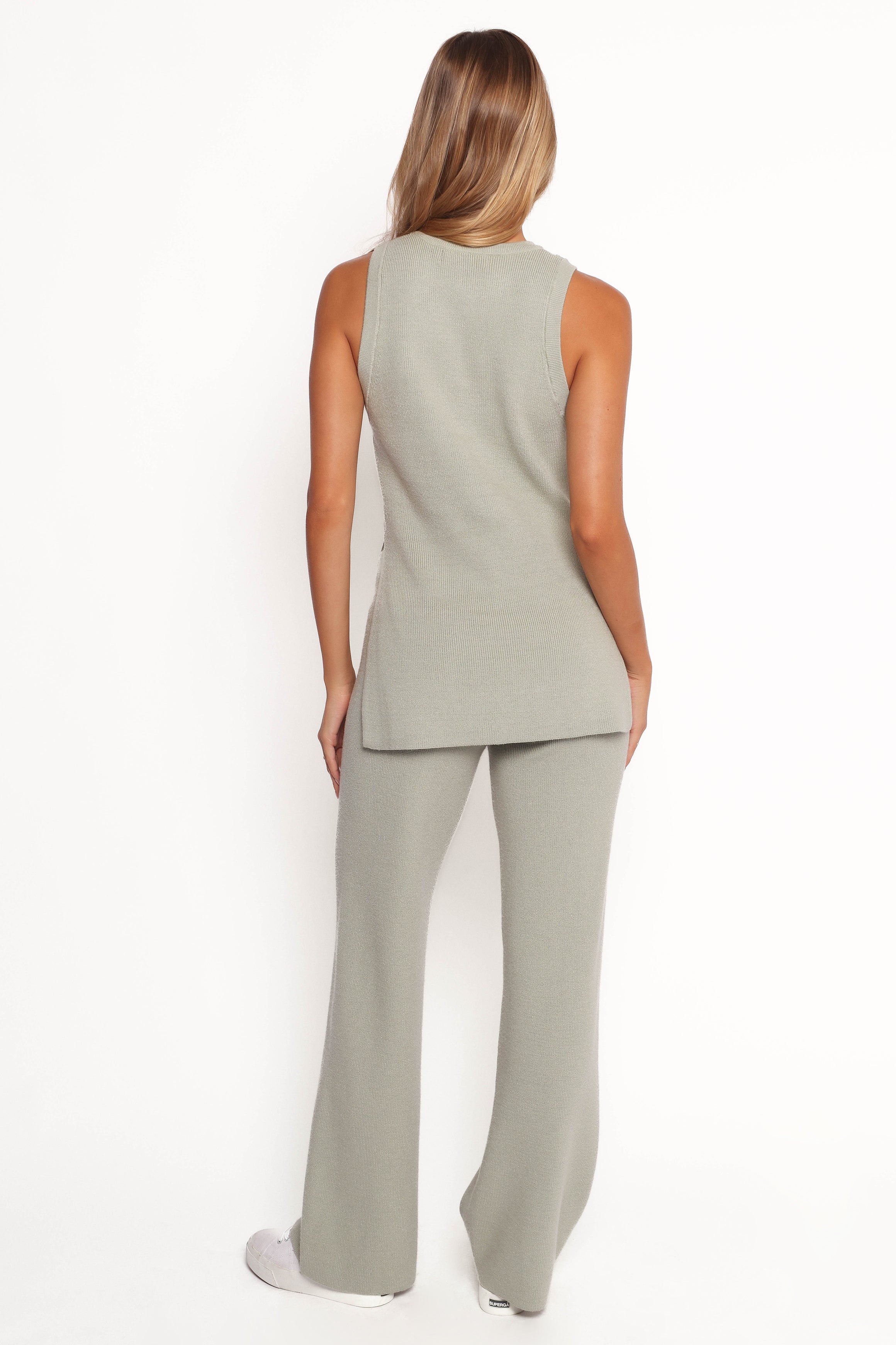 Petal and Pup USA SETS Ellory Knitted Pants Set - Light Sage