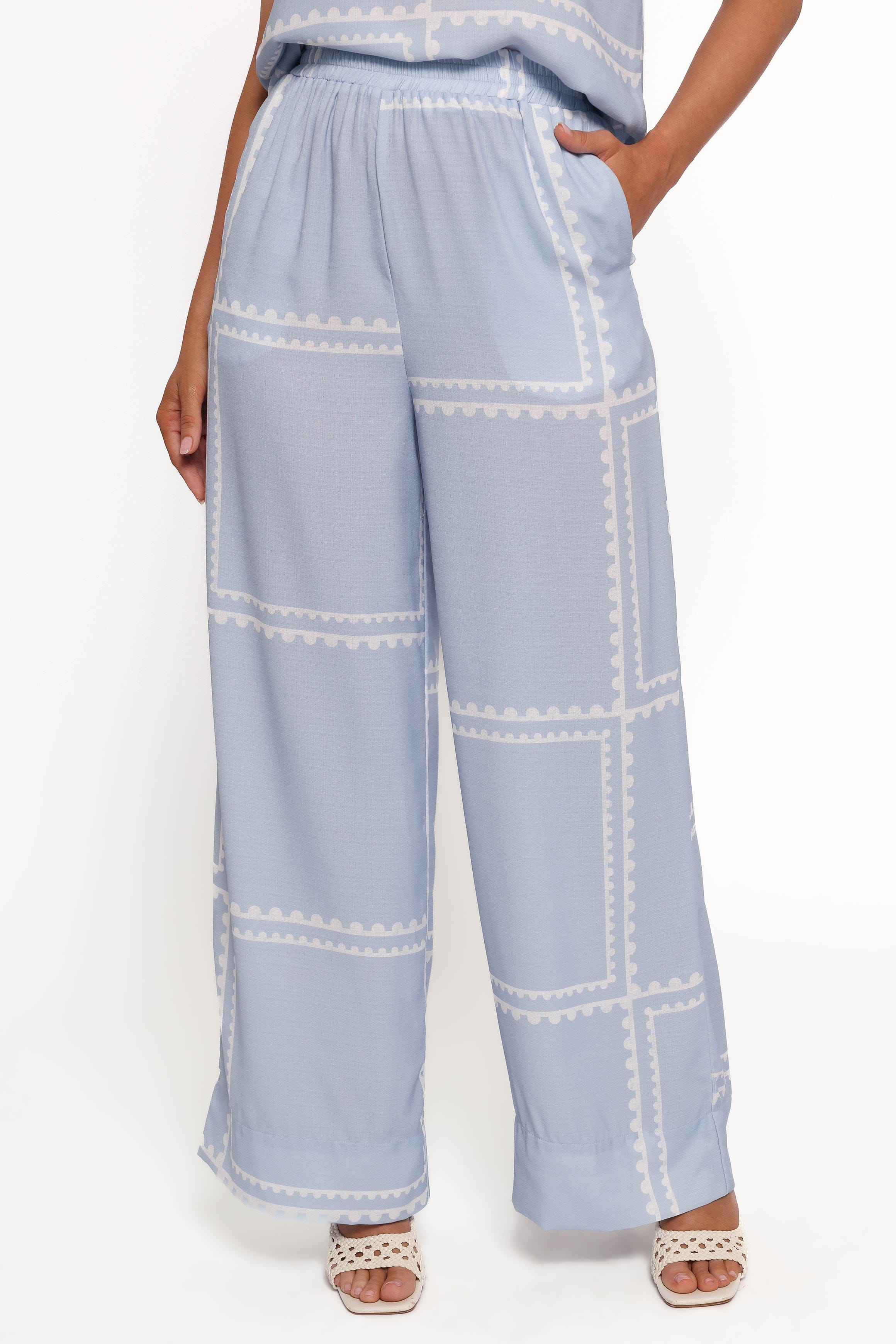 Petal and Pup USA SETS Ezra Pant Set - Light Blue