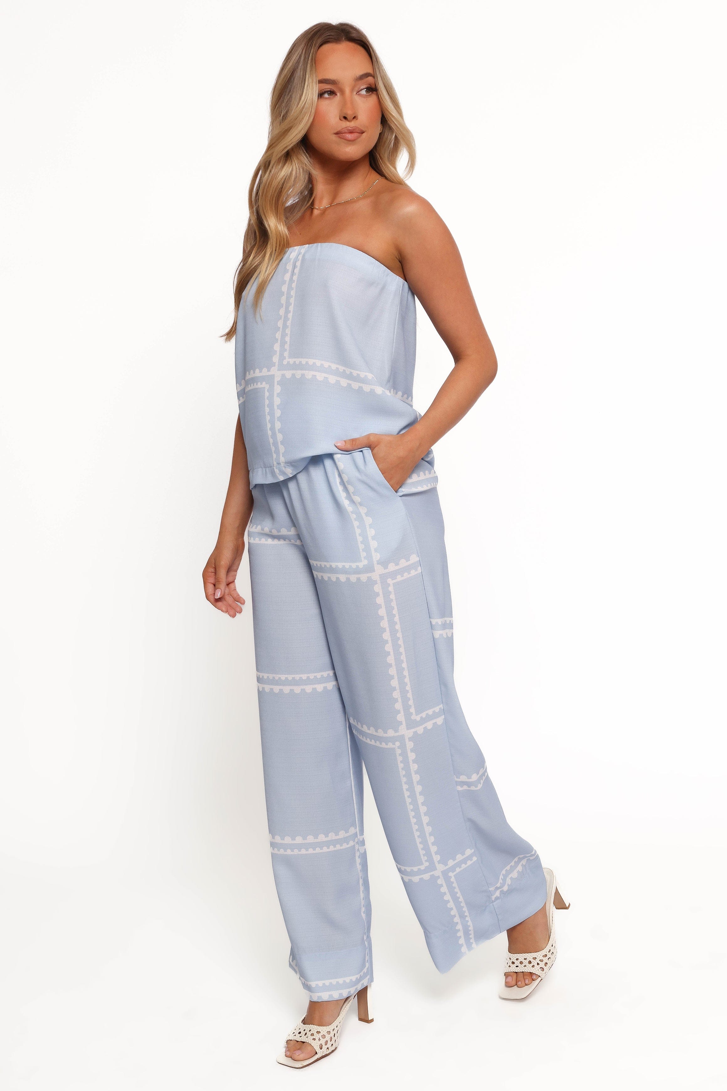 Petal and Pup USA SETS Ezra Pant Set - Light Blue