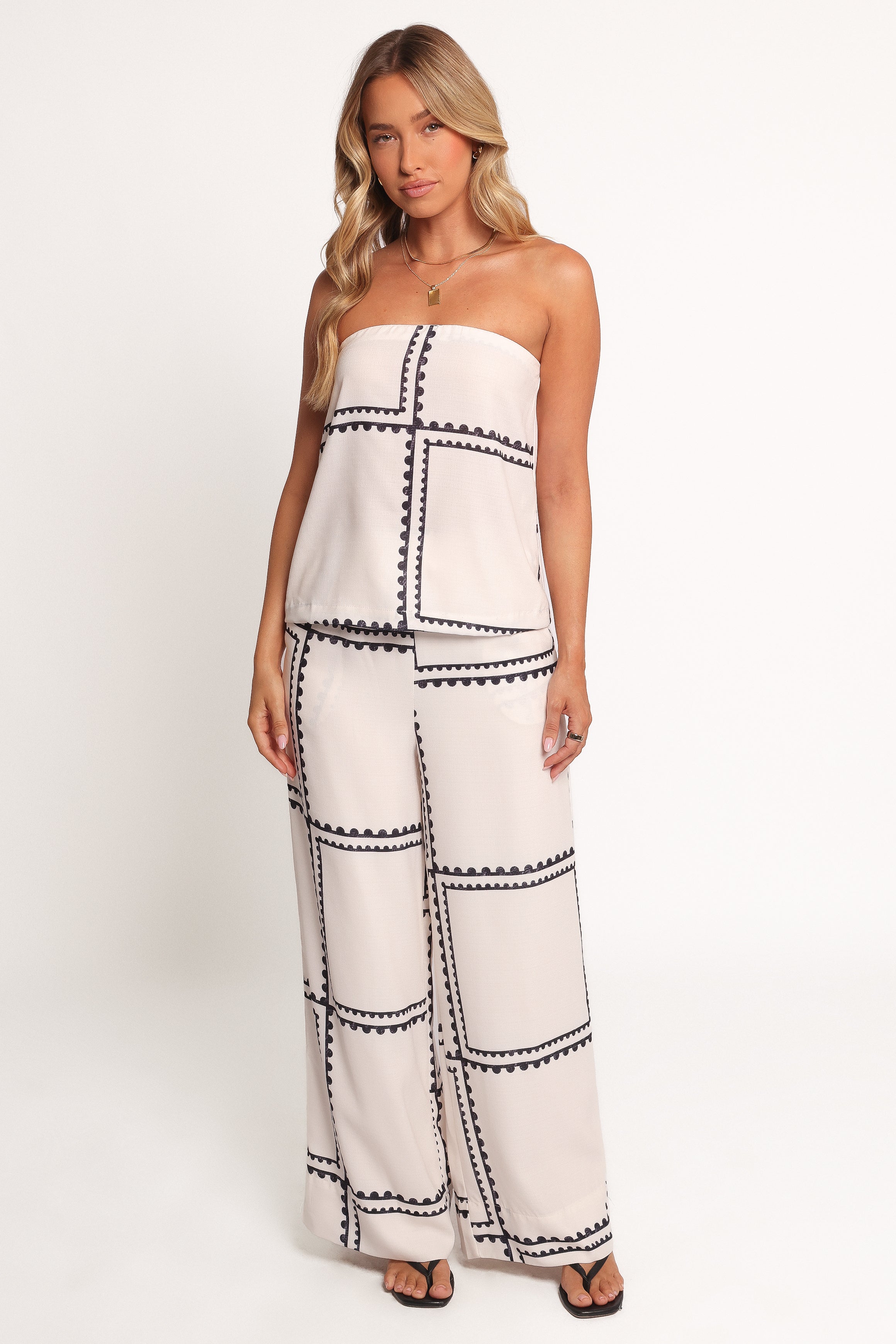 Petal and Pup USA SETS Ezra Pant Set - White