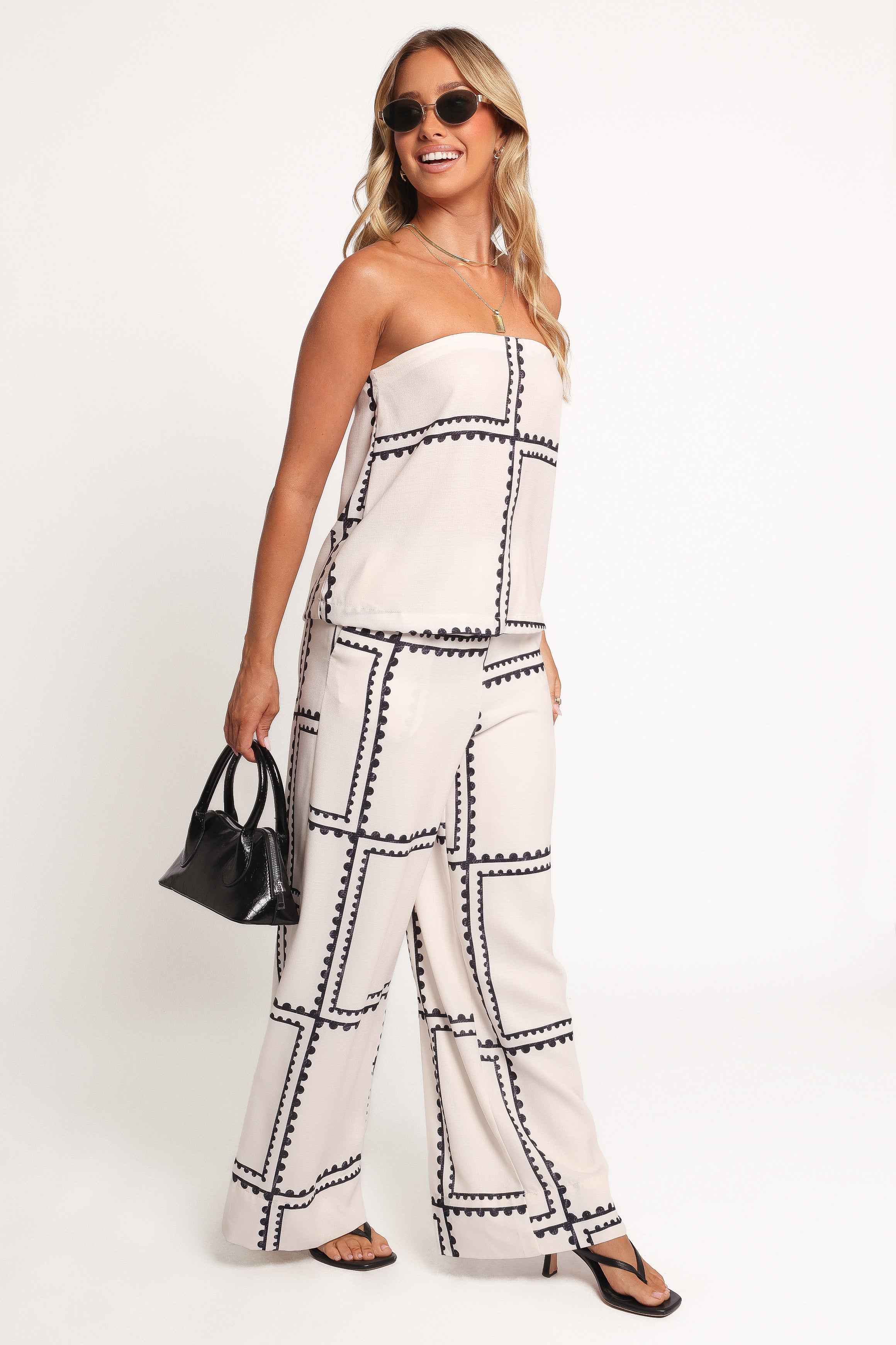 Petal and Pup USA SETS Ezra Pant Set - White