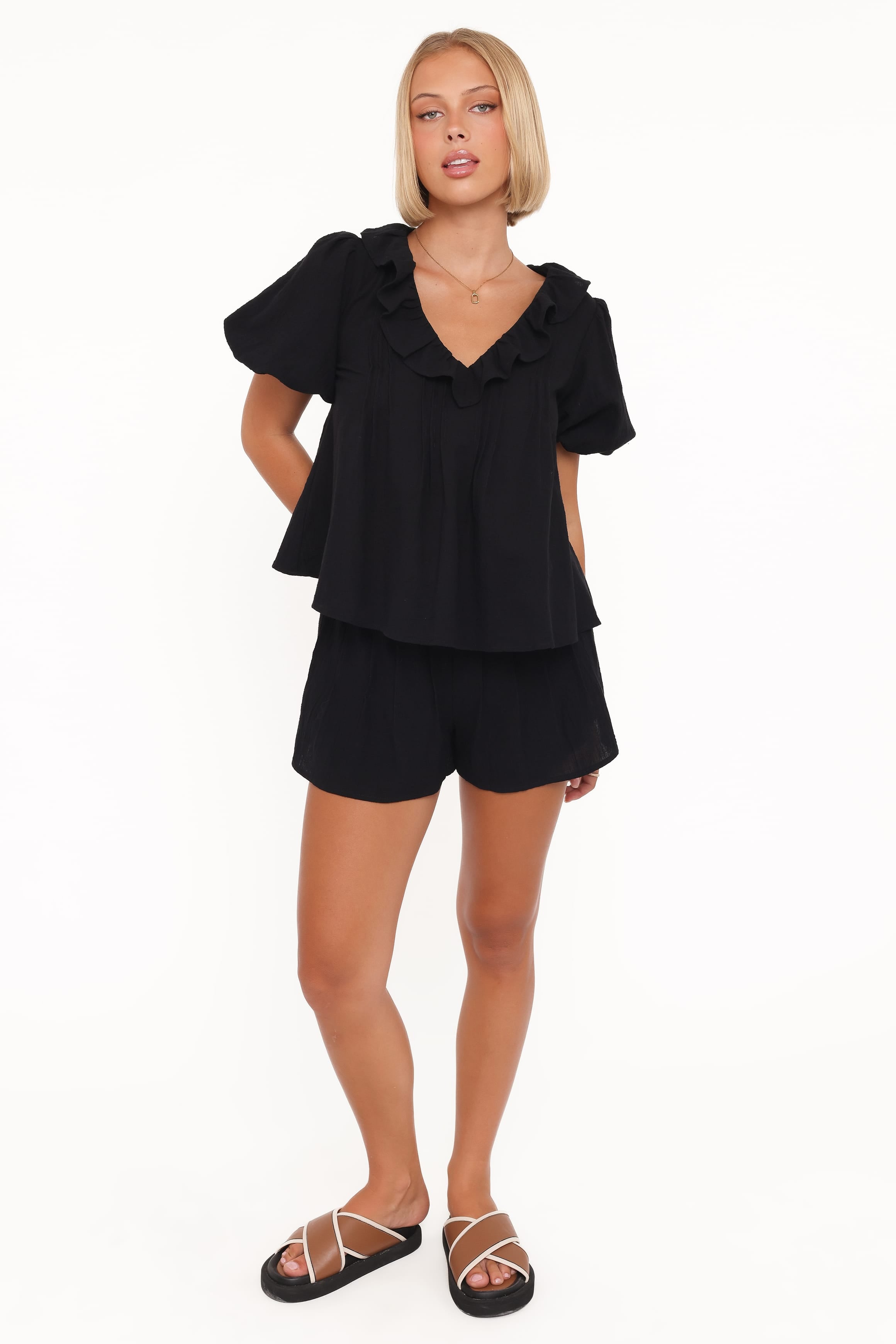 Petal and Pup USA SETS Felicity Short Set - Black