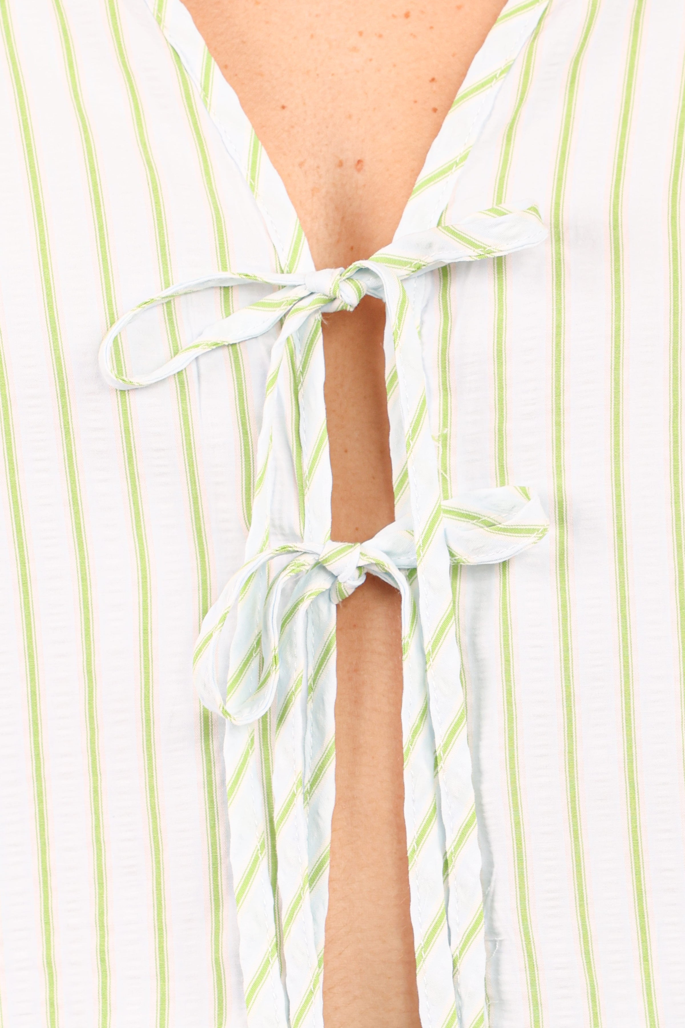 Petal and Pup USA SETS Flynn Short Set - Green Blue Stripe (Hold for Amazon)