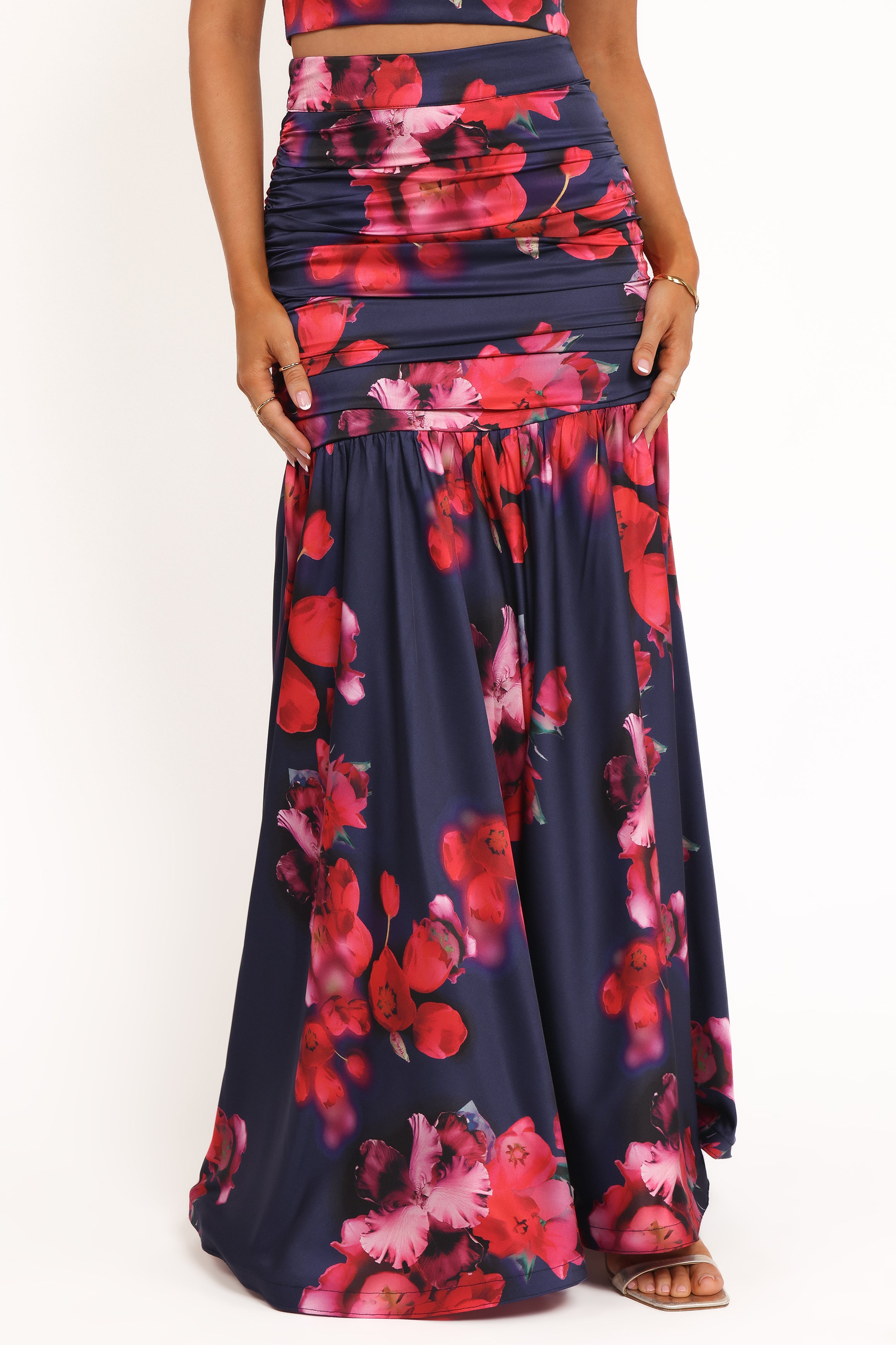 Petal and Pup USA SETS Freda Halter Skirt Set - Navy Floral