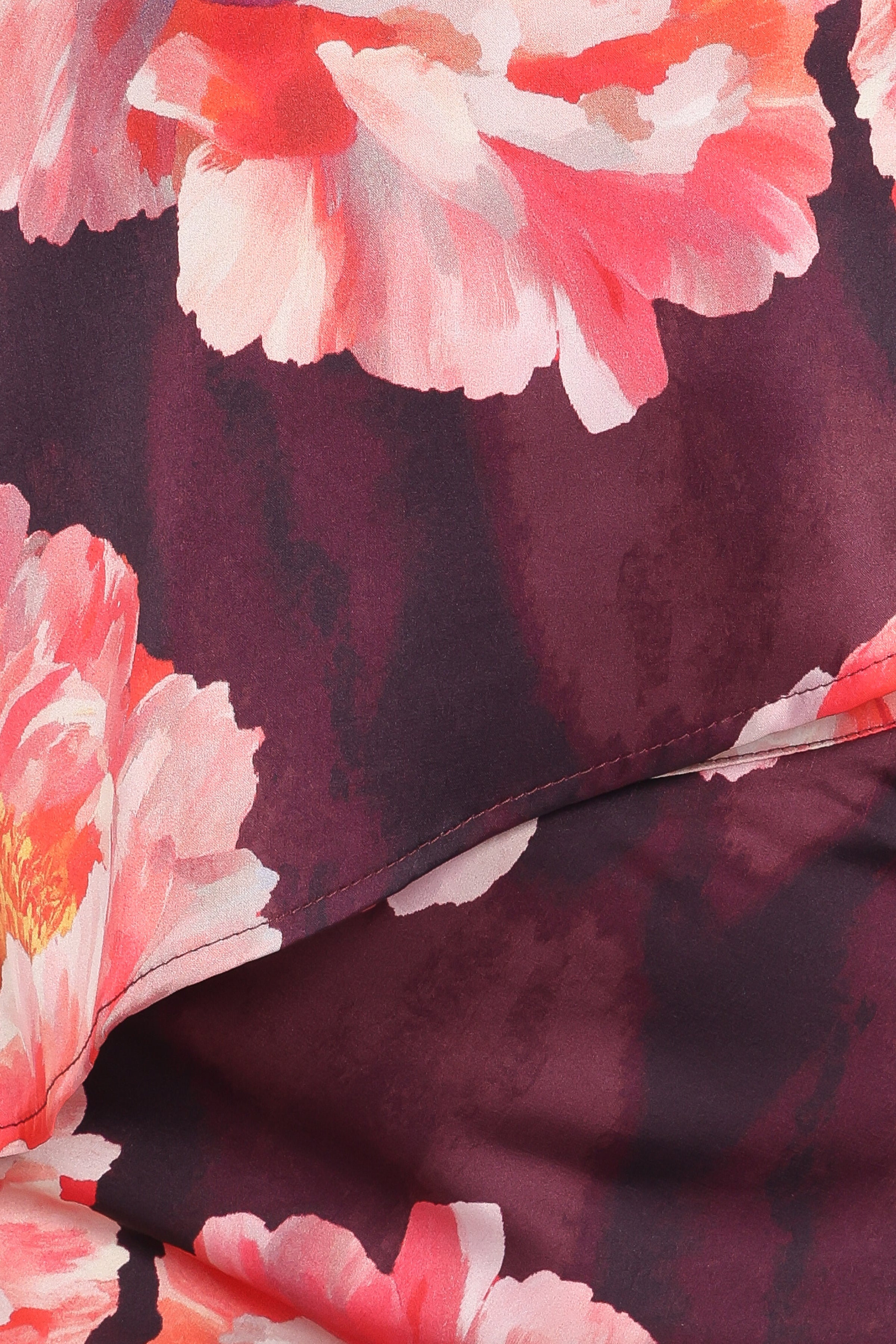 Petal and Pup USA SETS Georgina One Shoulder Skirt Set - Burgundy Peony