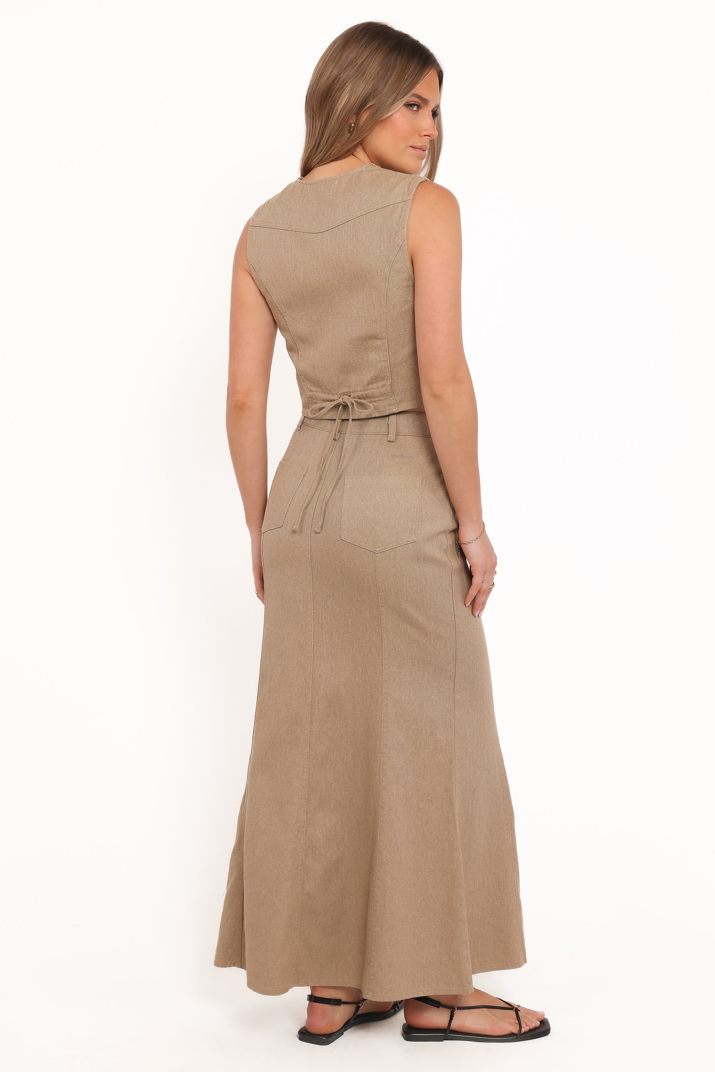 Petal and Pup USA SETS Giselle Skirt Set - Beige