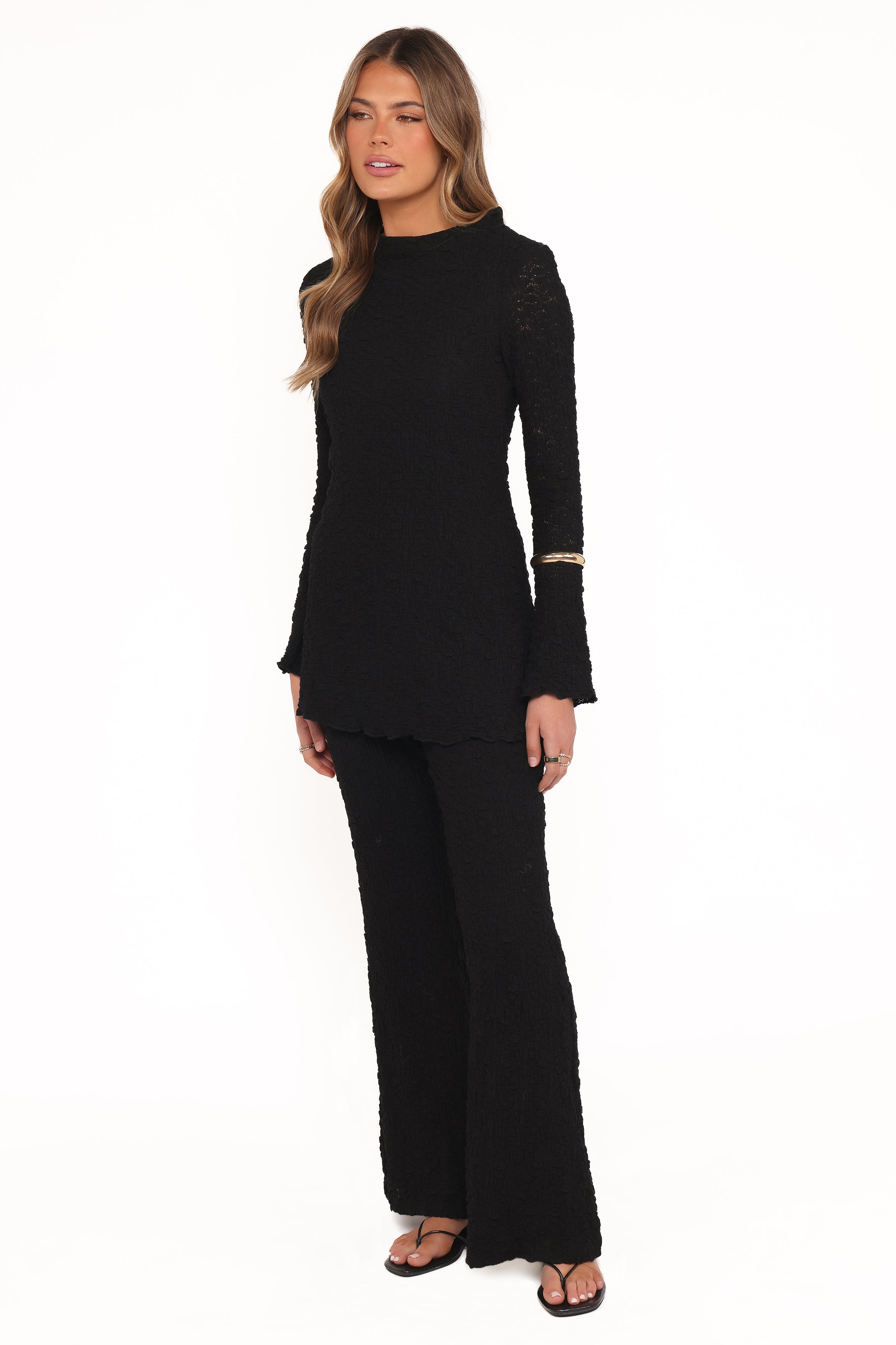 Petal and Pup USA SETS Gracie Lace Pant Set - Black