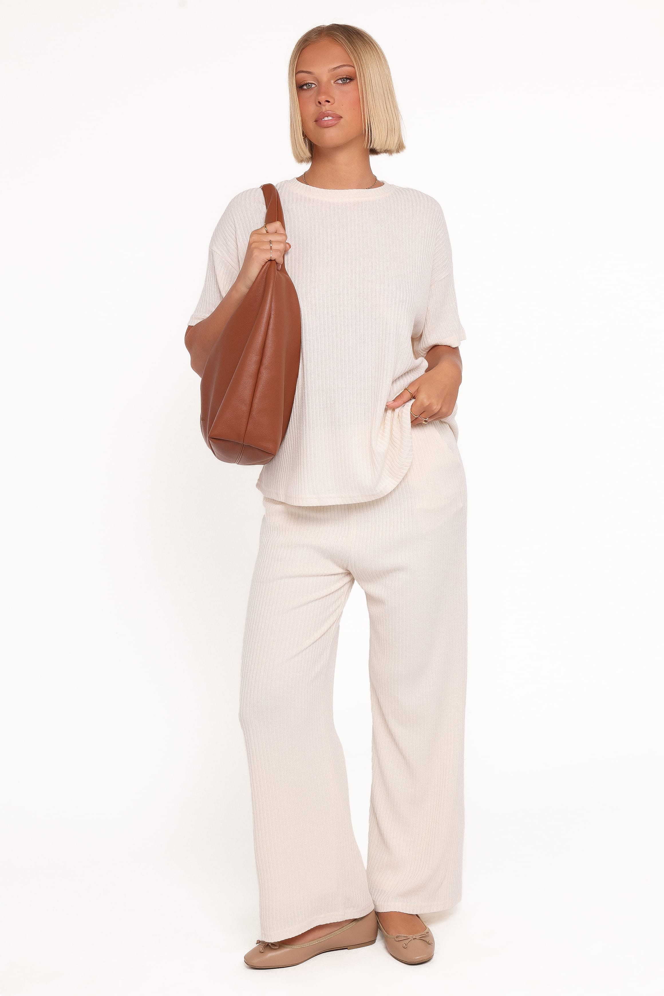 Petal and Pup USA SETS Granger Knit Pant Set - Cream