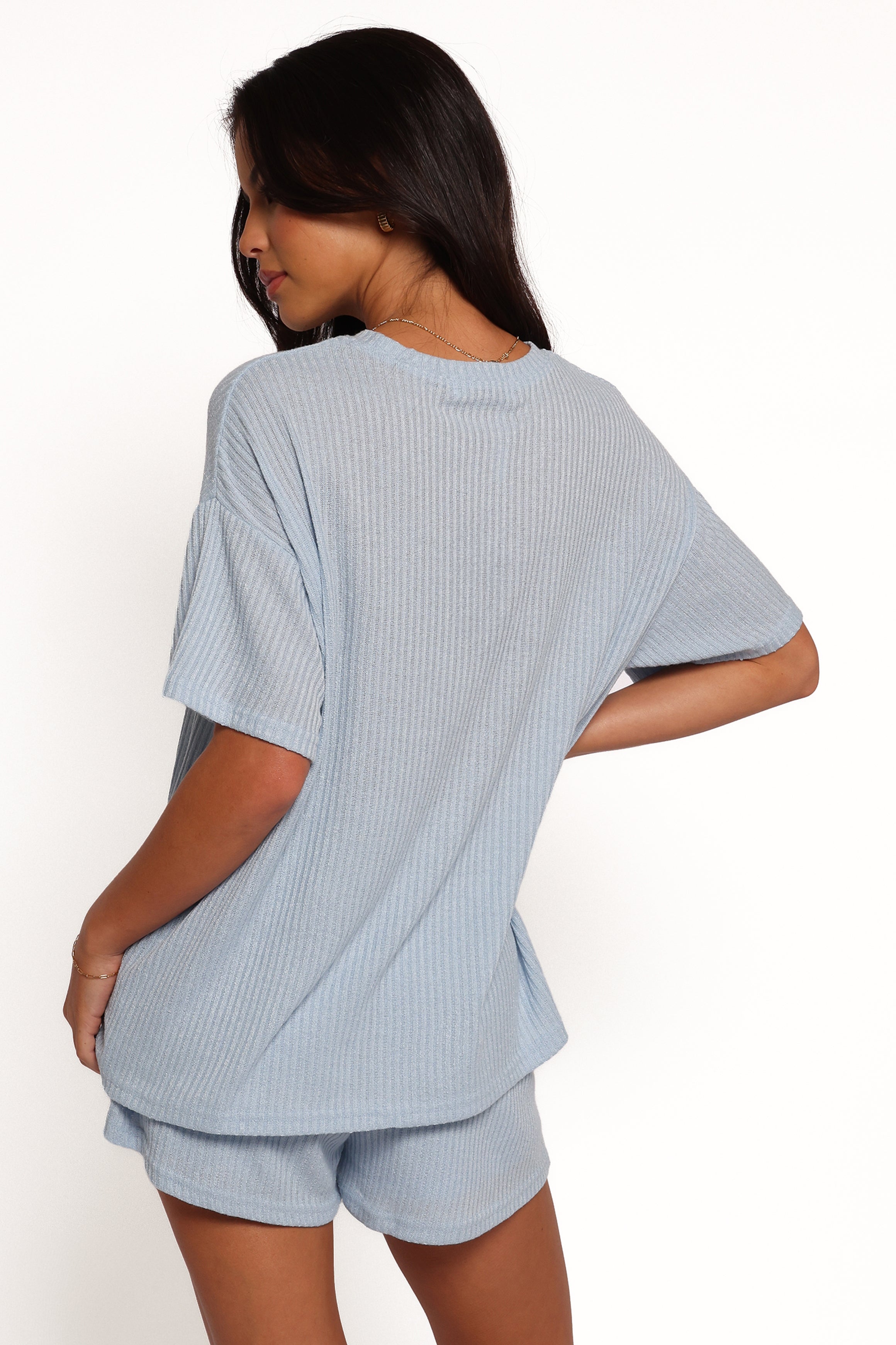 Petal and Pup USA SETS Granger Knit Short Set - Blue