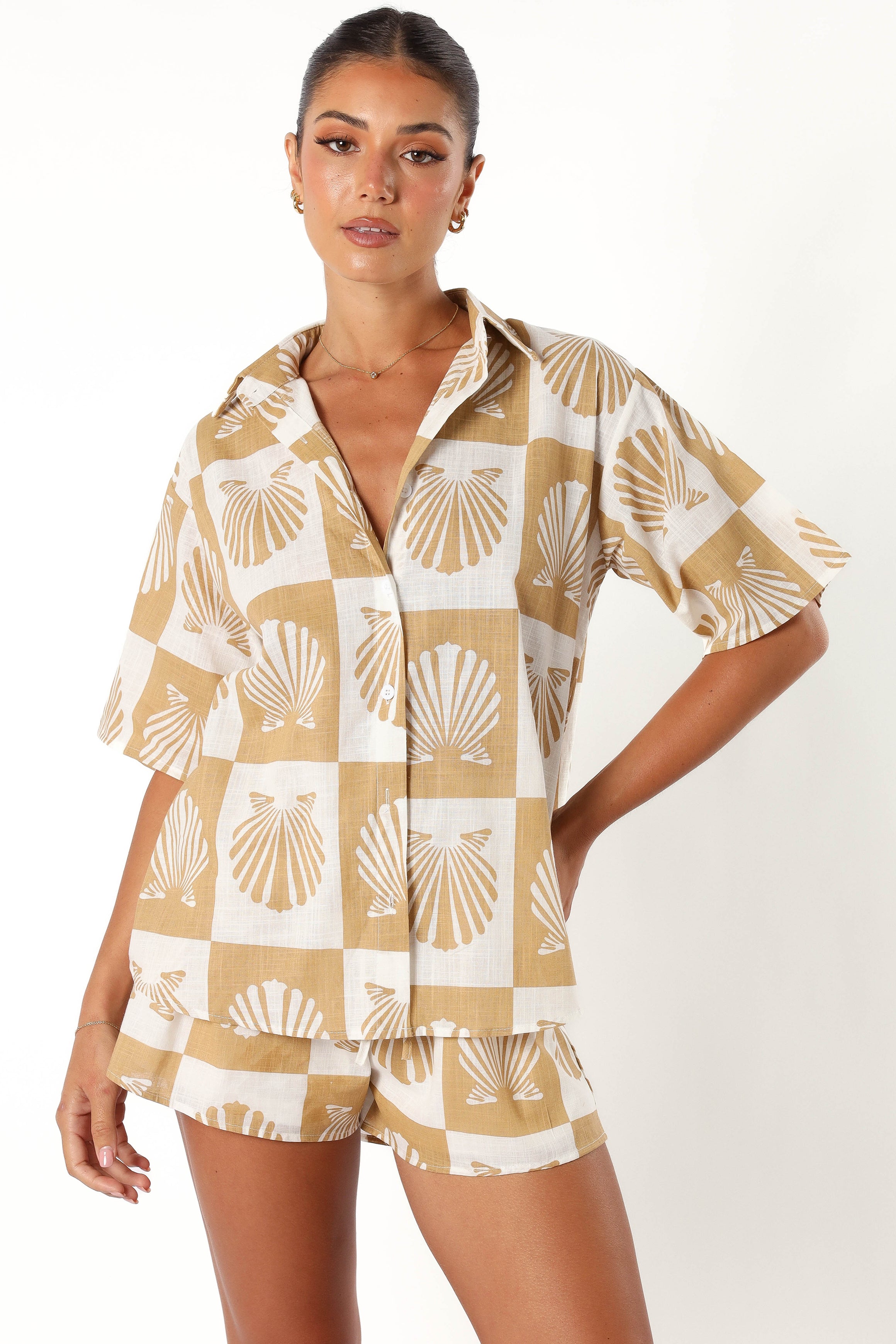 Petal and Pup USA SETS Harvey Short Set - Tan