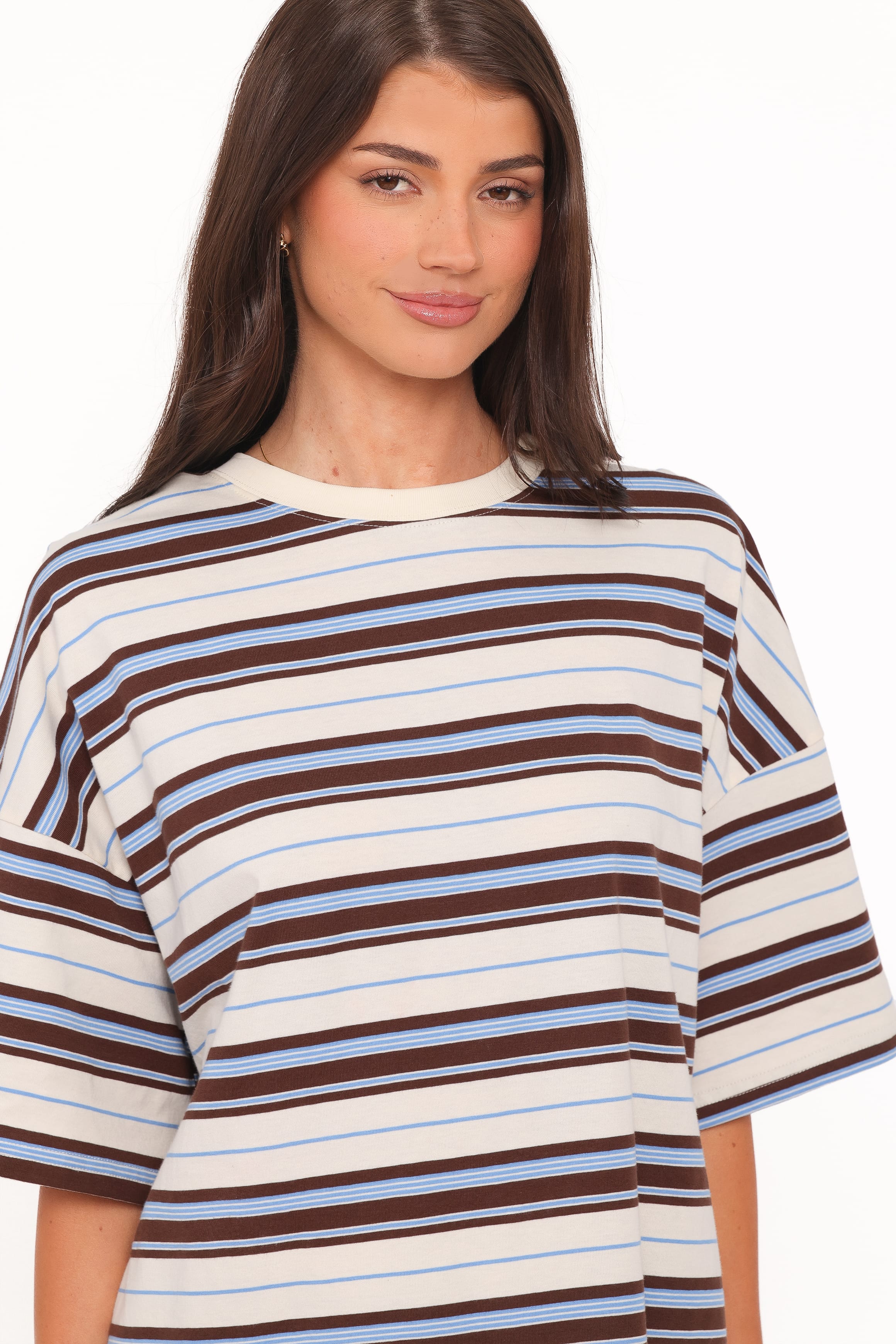 Petal and Pup USA SETS Hellen Stripe Short Set - Brown Multi Stripe