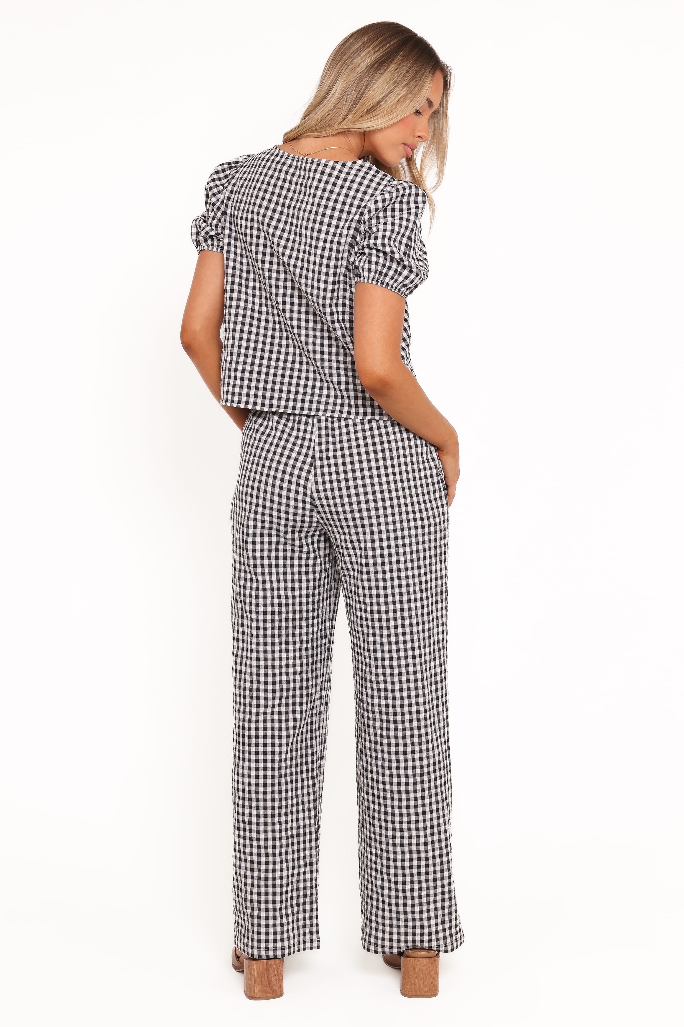Petal and Pup USA SETS Hilda Pant Set - Black Gingham