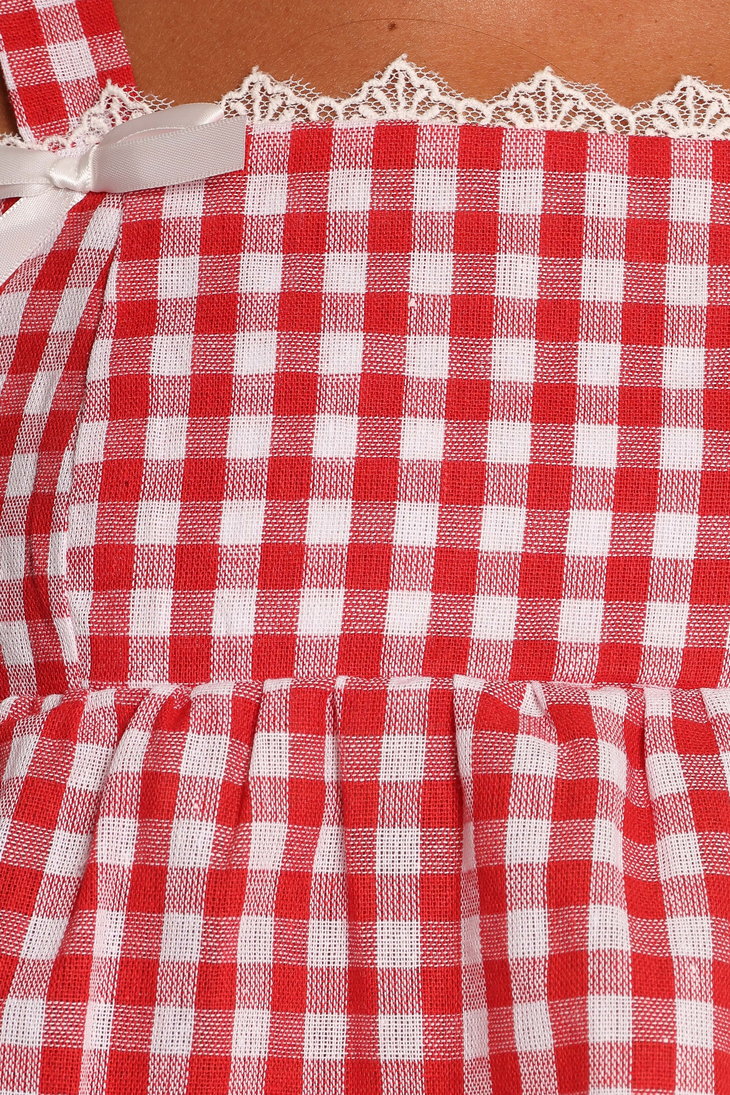 Petal and Pup USA SETS Isidore Gingham Short Set - Red