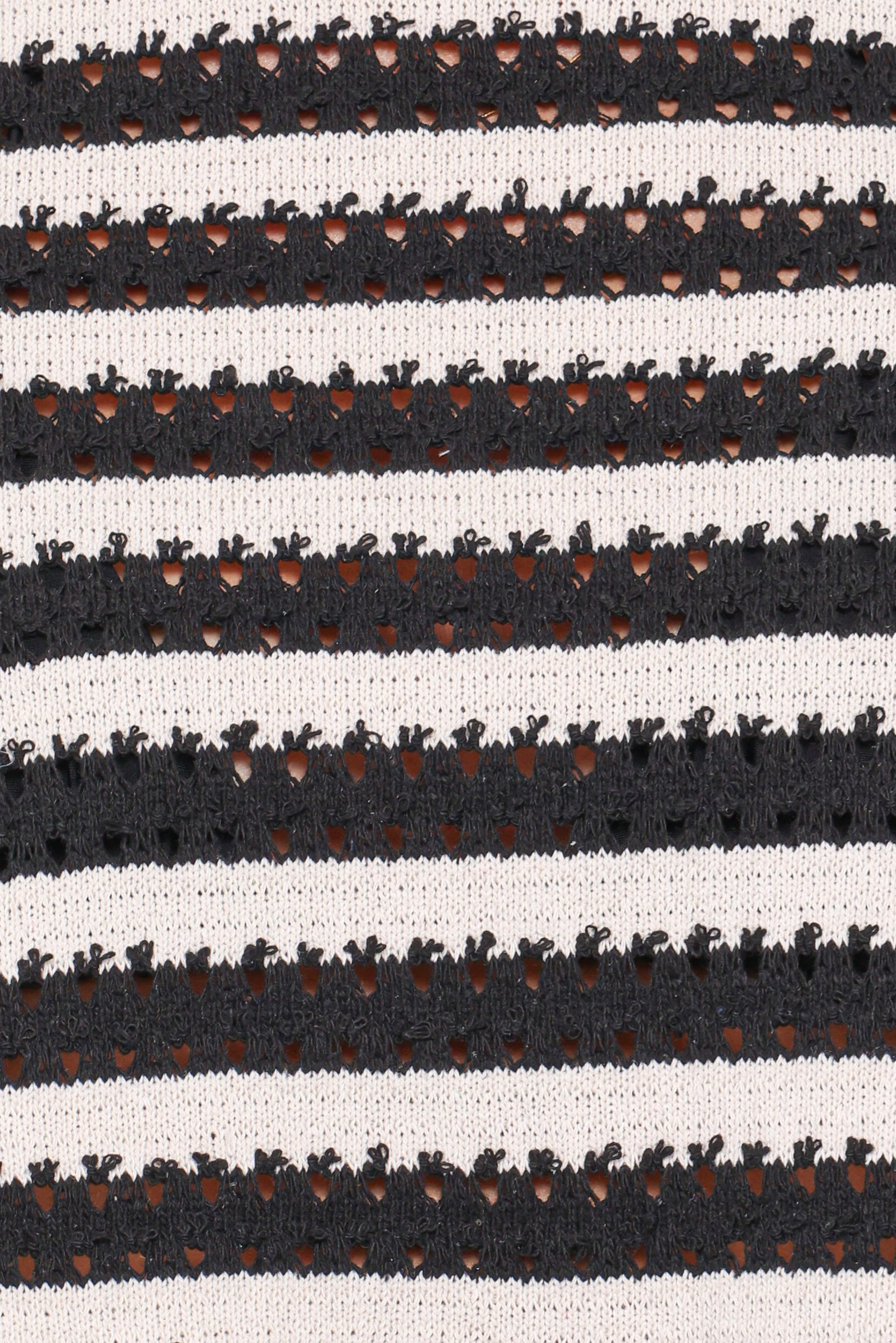 Petal and Pup USA SETS Jaden Knit Skirt Set - Black/White Stripe