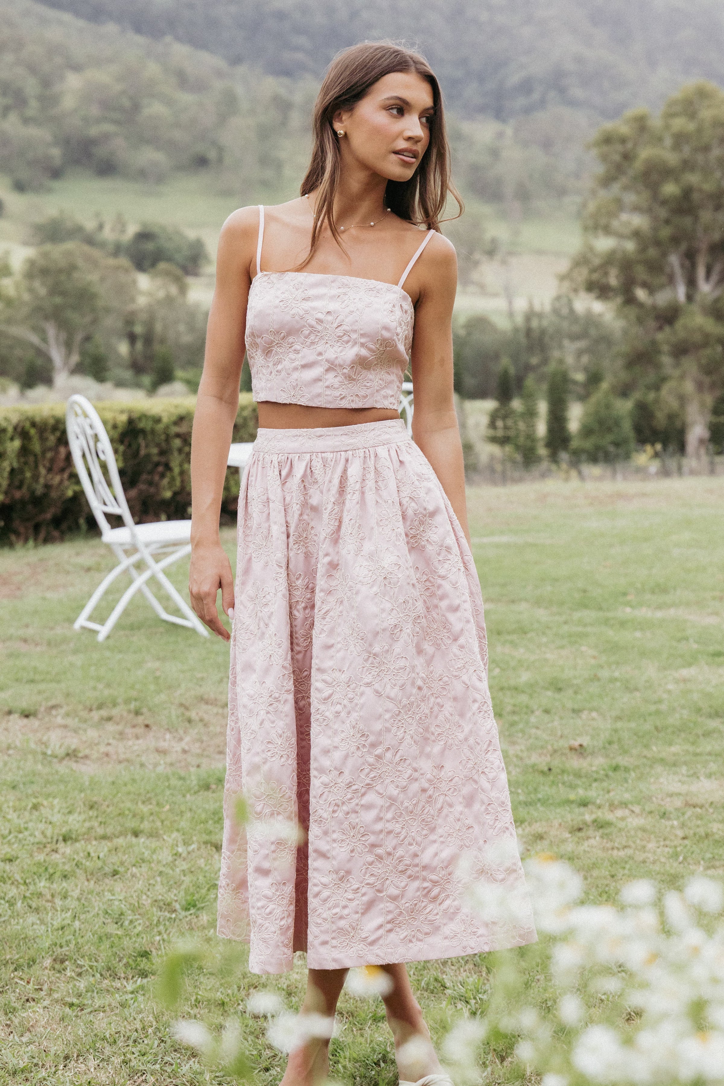 Petal and Pup USA SETS Jazara Skirt Set - Pink