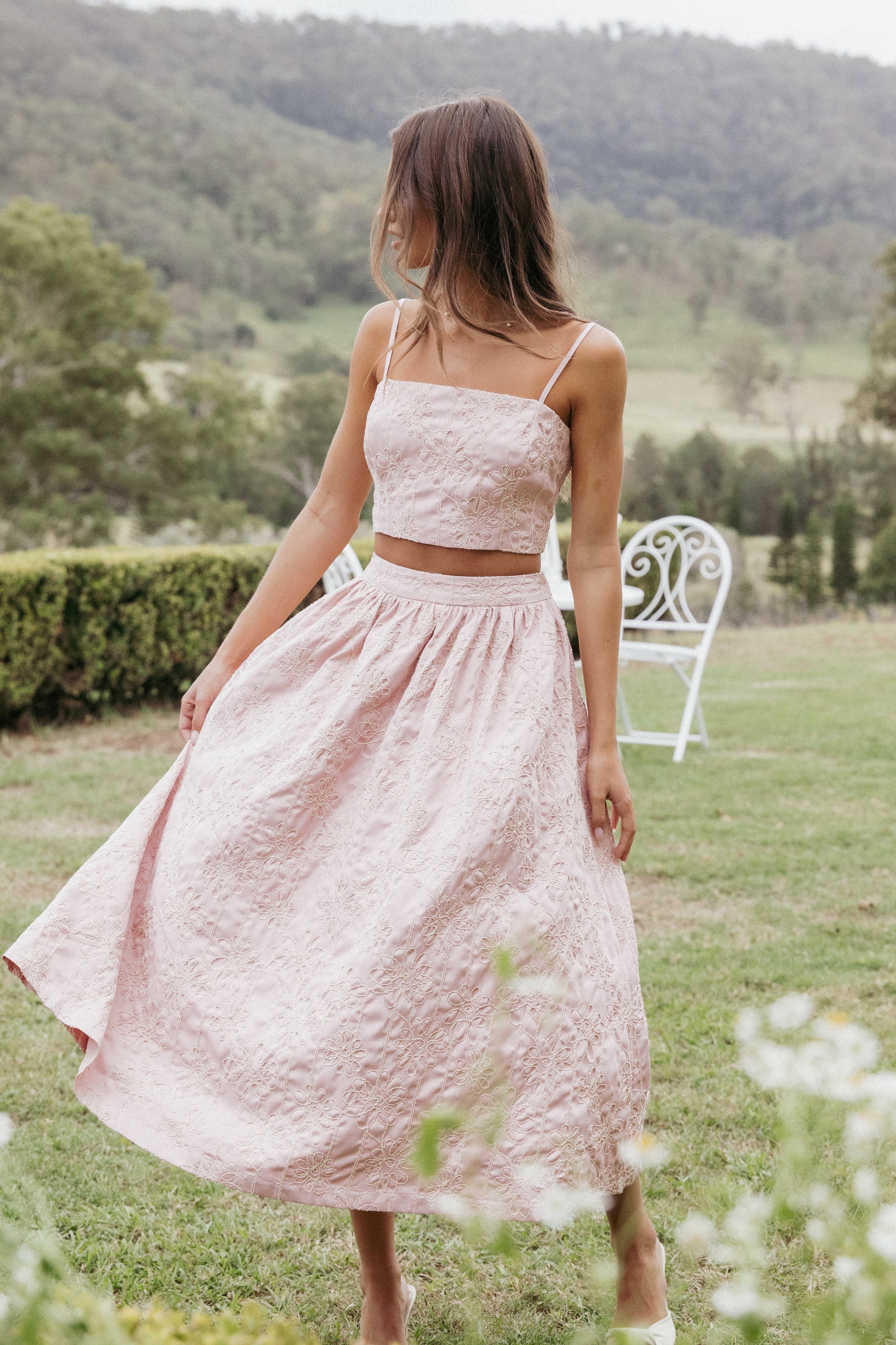 Petal and Pup USA SETS Jazara Skirt Set - Pink