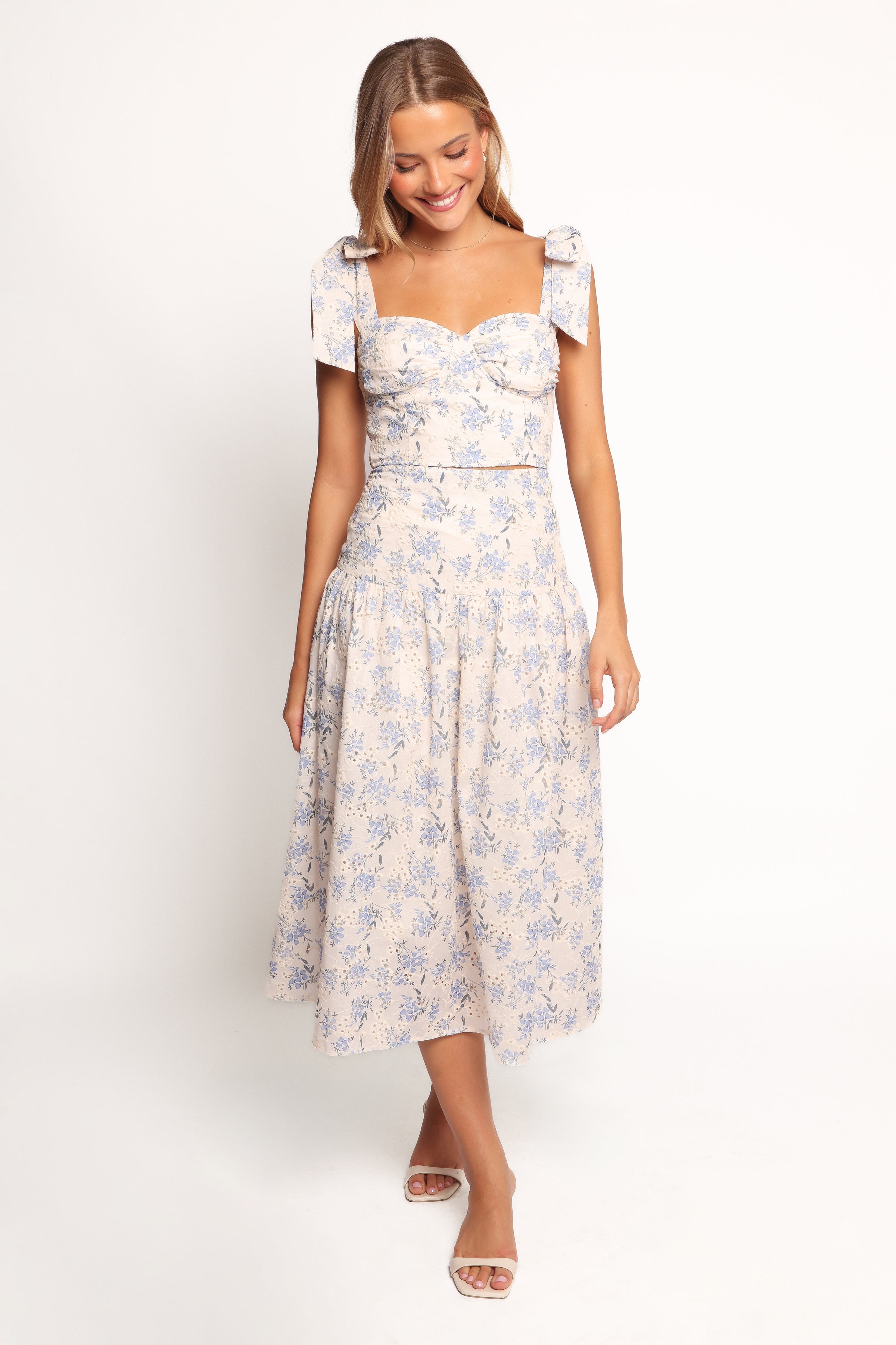 Petal and Pup USA SETS Kara Two Piece Set - Blue Floral