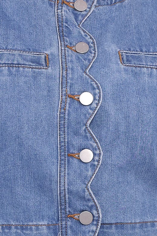 Petal and Pup USA SETS Karish Skirt Set - Medium Denim