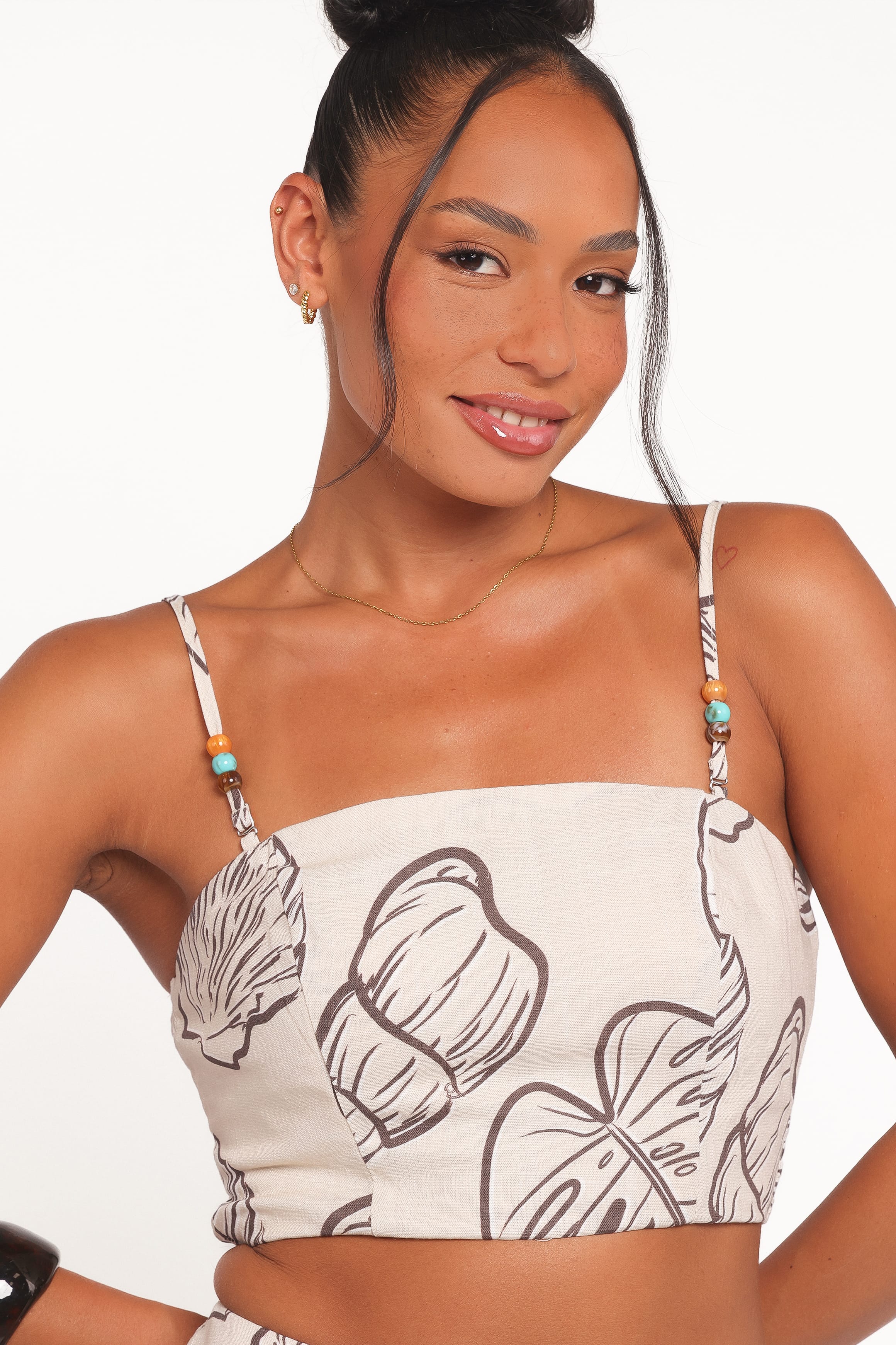 Petal and Pup USA SETS Kristy Maxi Skirt Set - Cream Shells