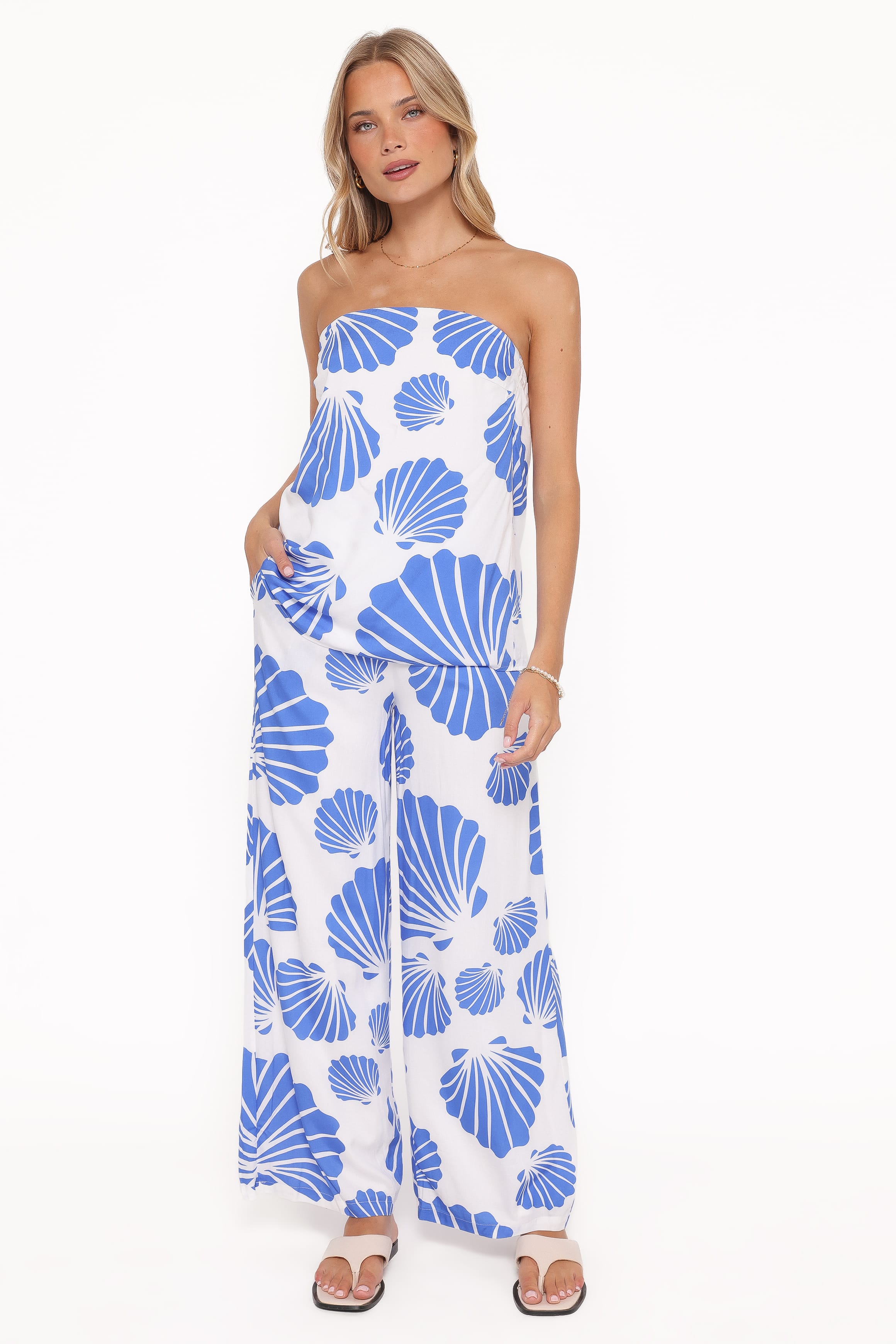 Petal and Pup USA SETS Kristy Pant Set - Blue Shell