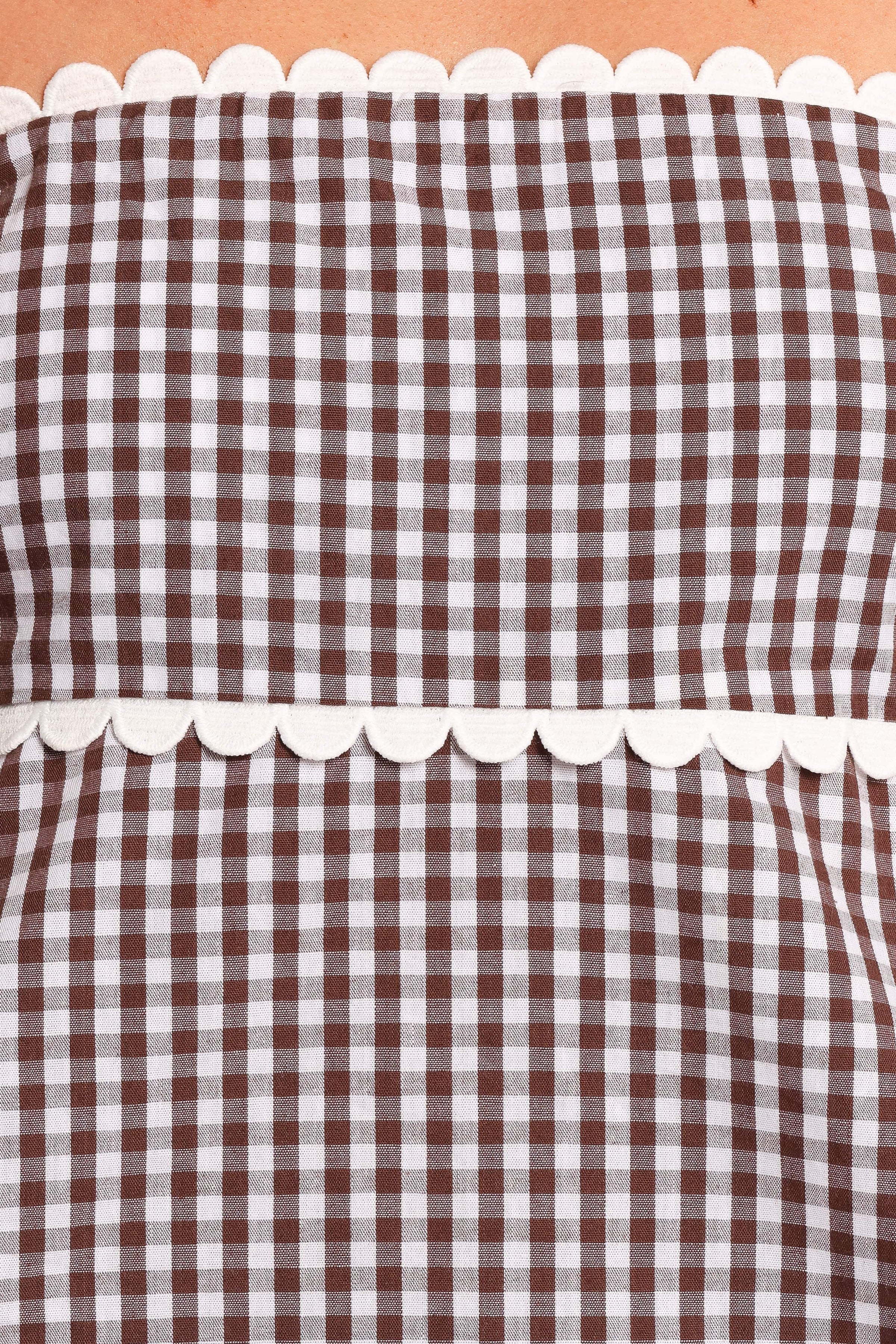 Petal and Pup USA SETS Kyle Two Piece Set - Chocolate Gingham