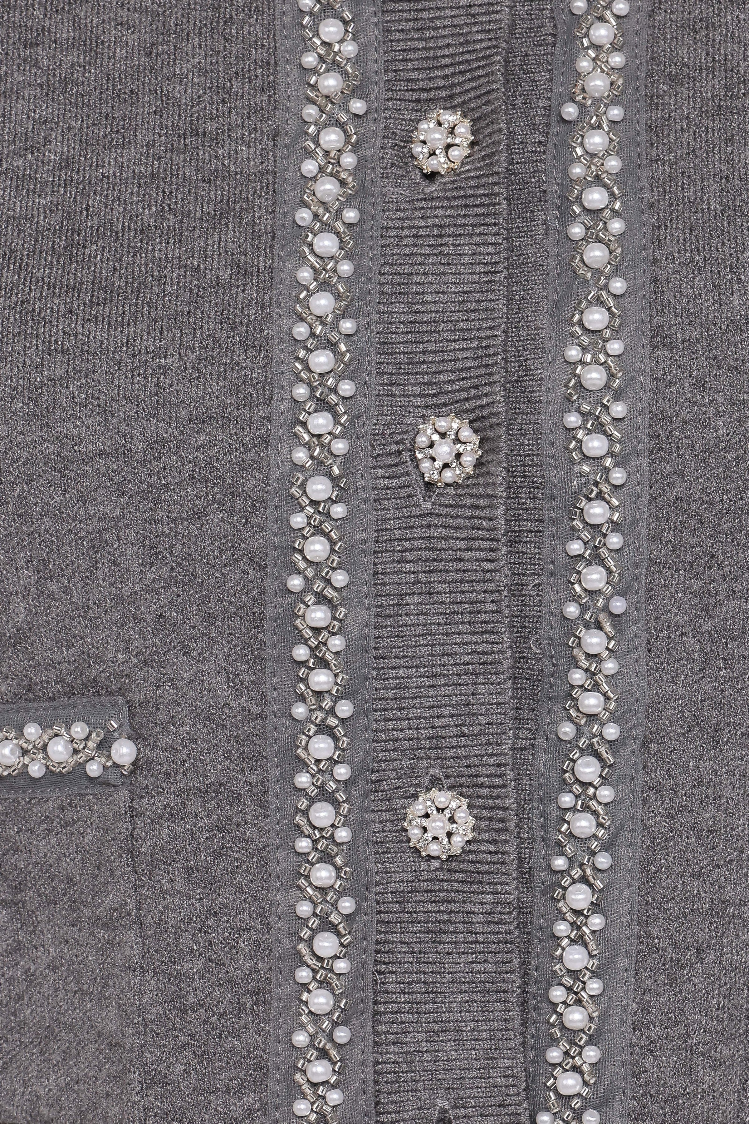 Petal and Pup USA SETS Lumi Pleated Skirt Sweater Set - Grey