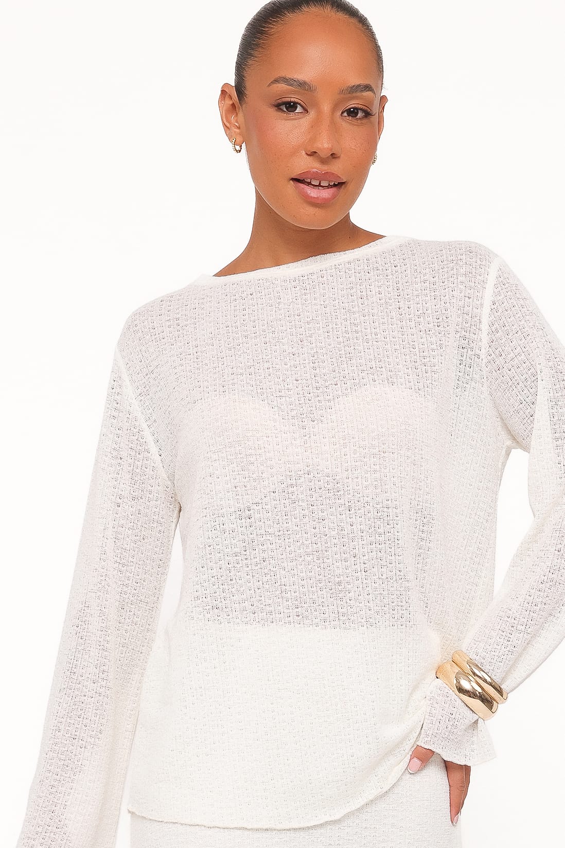 Petal and Pup USA SETS Lune Knit Skirt Set - Cream