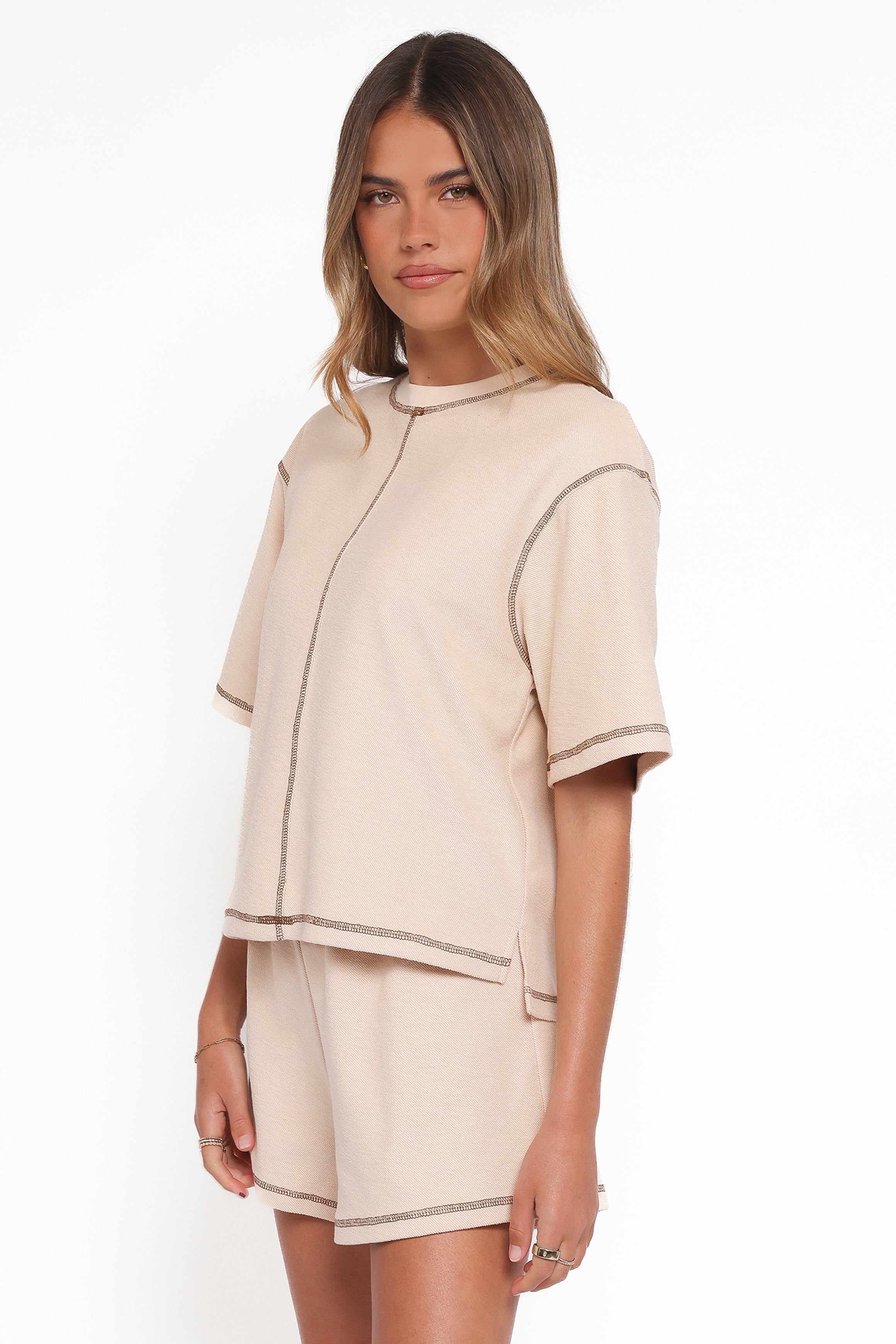 Petal and Pup USA SETS Melody Knit Short Set - Oat