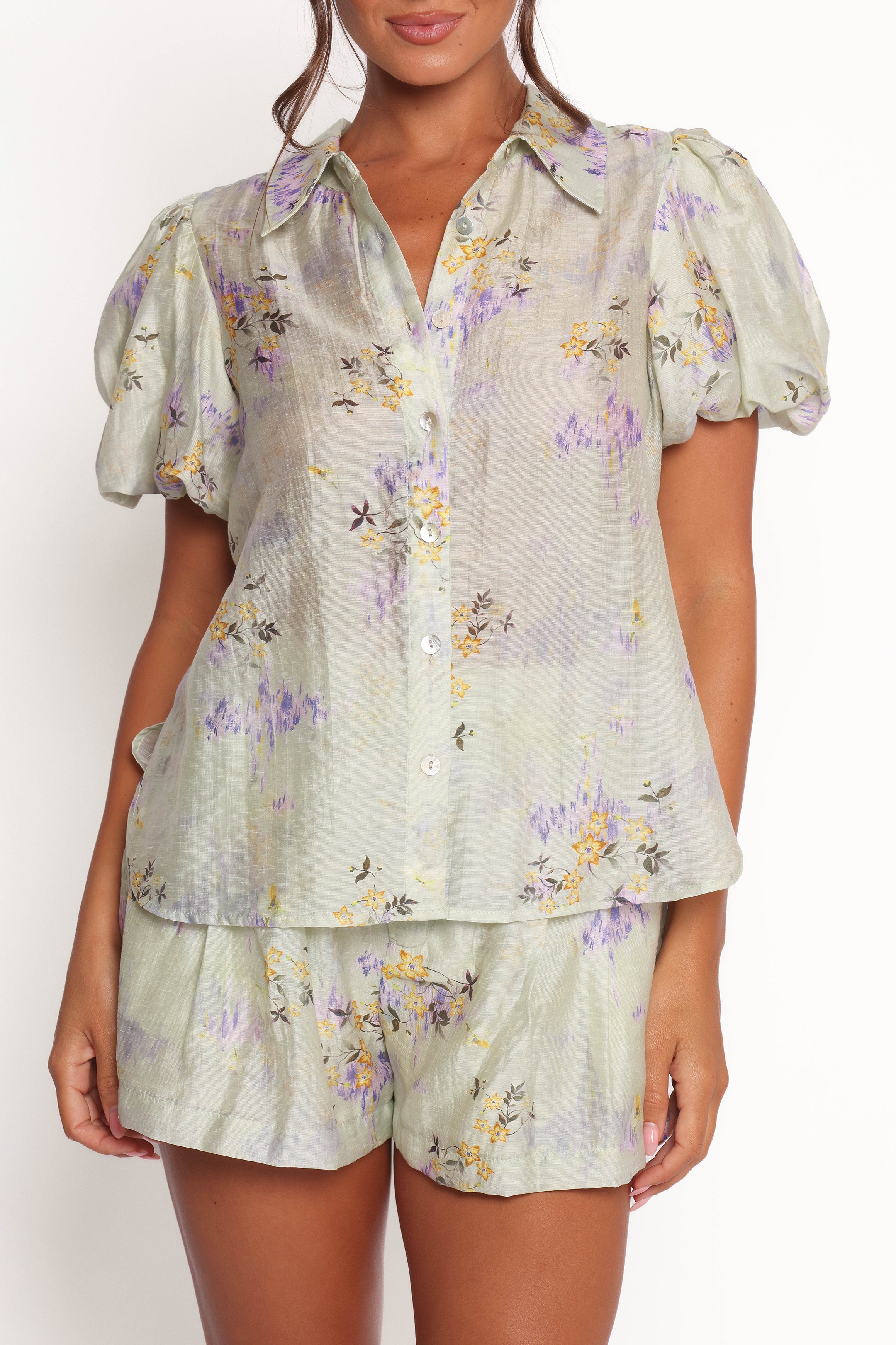 Petal and Pup USA SETS Mimii Short Set - Light Sage