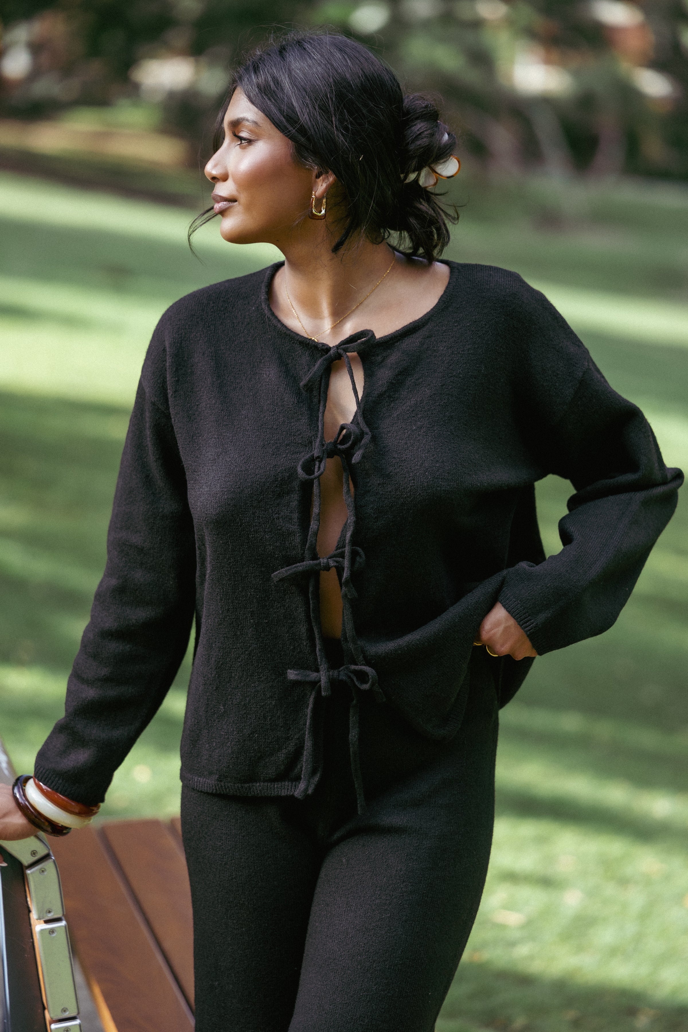 Petal and Pup USA SETS Odell Knit Set - Black