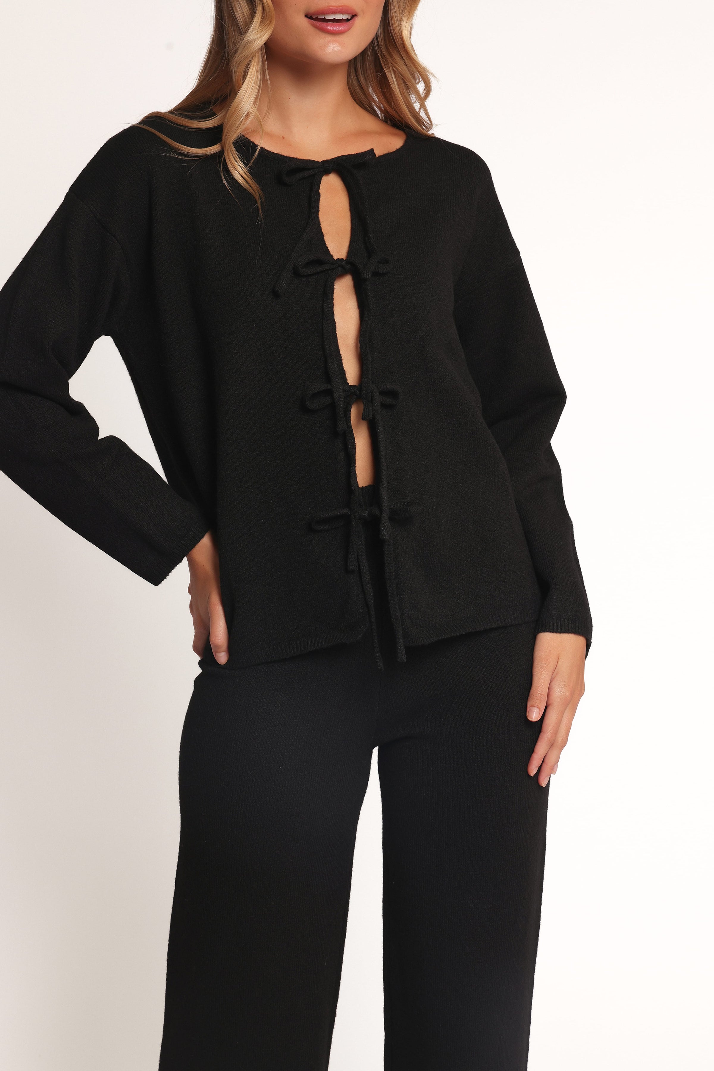 Petal and Pup USA SETS Odell Knit Set - Black