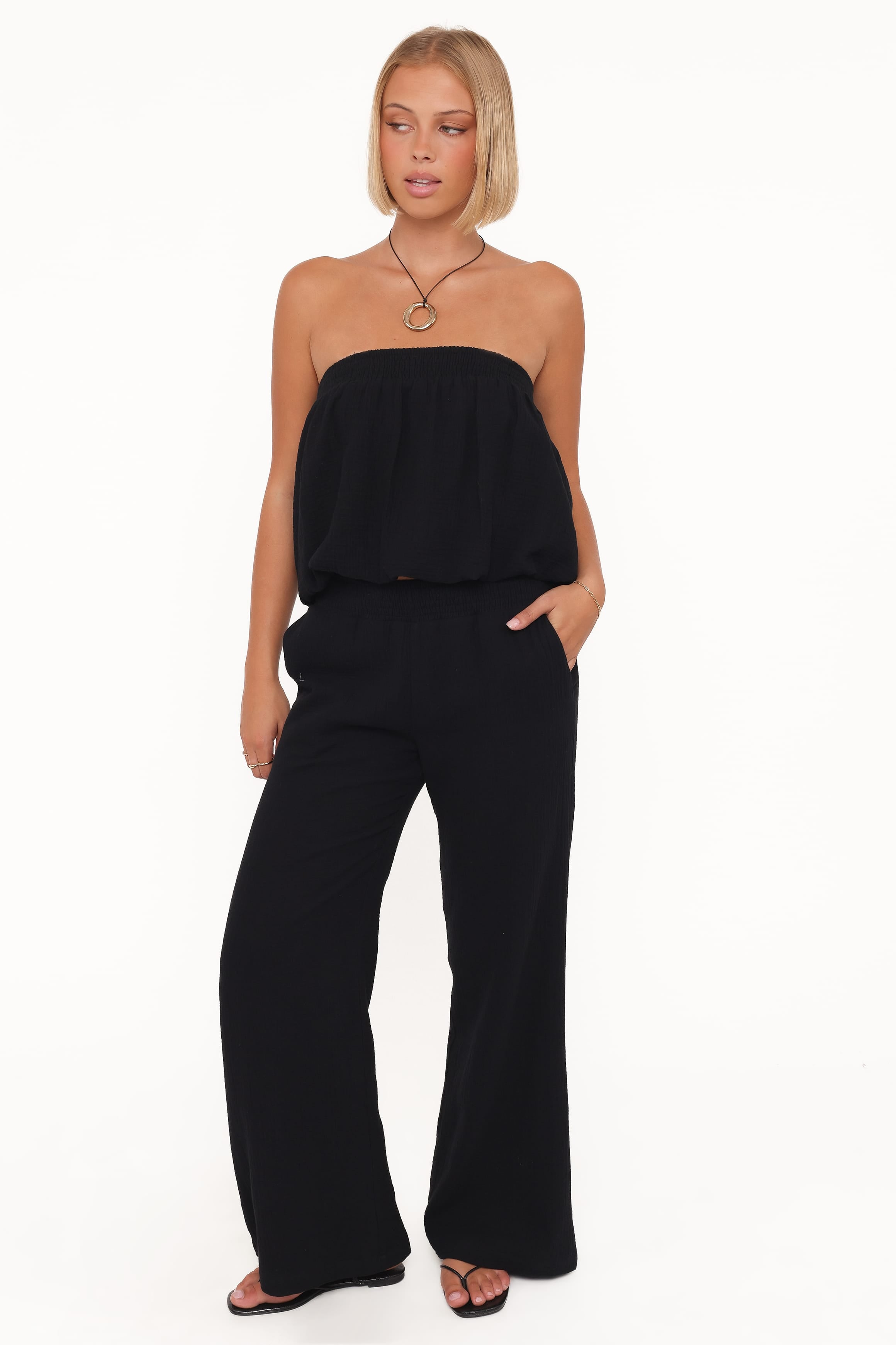 Petal and Pup USA SETS Olivia Pant Set - Black