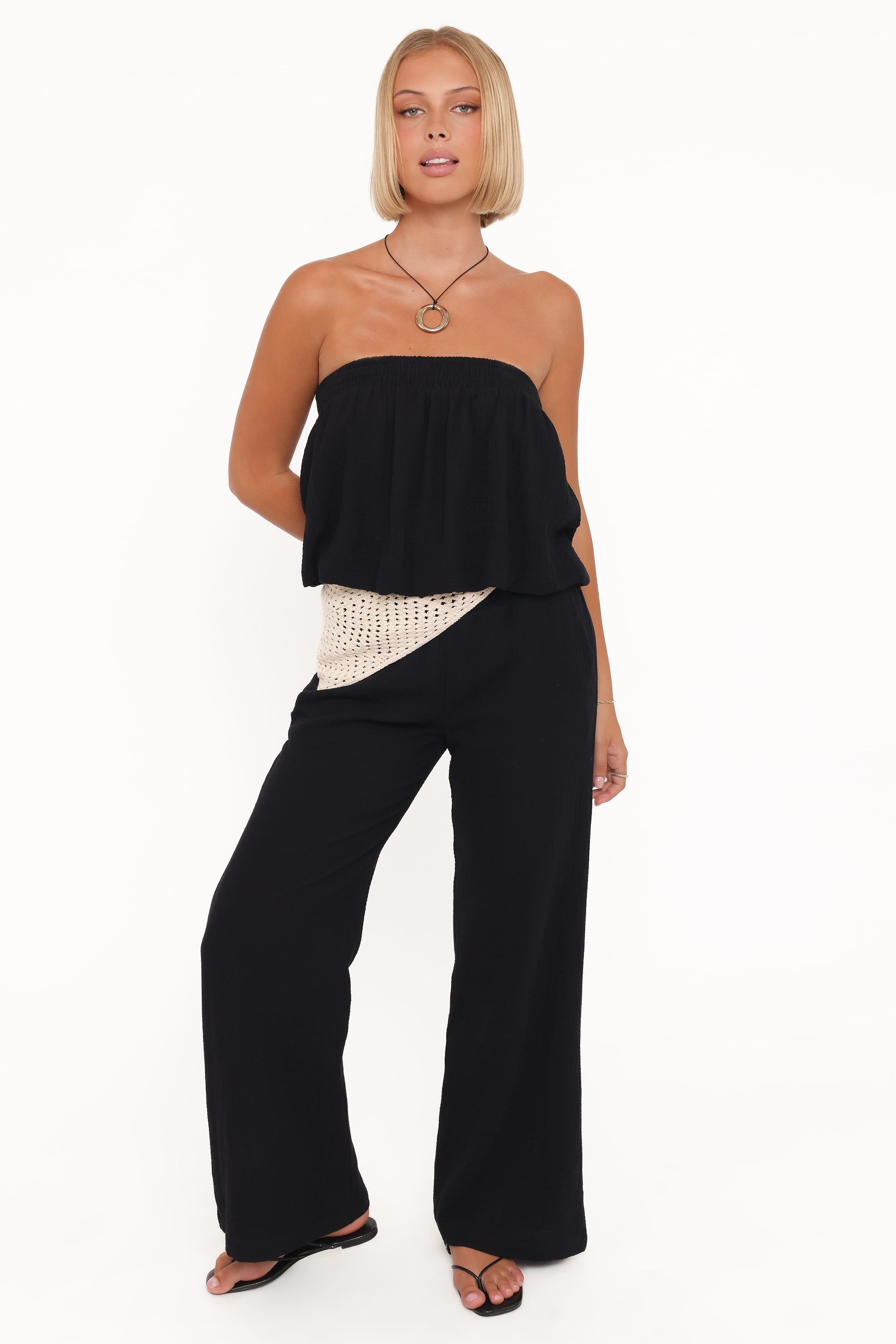 Petal and Pup USA SETS Olivia Pant Set - Black