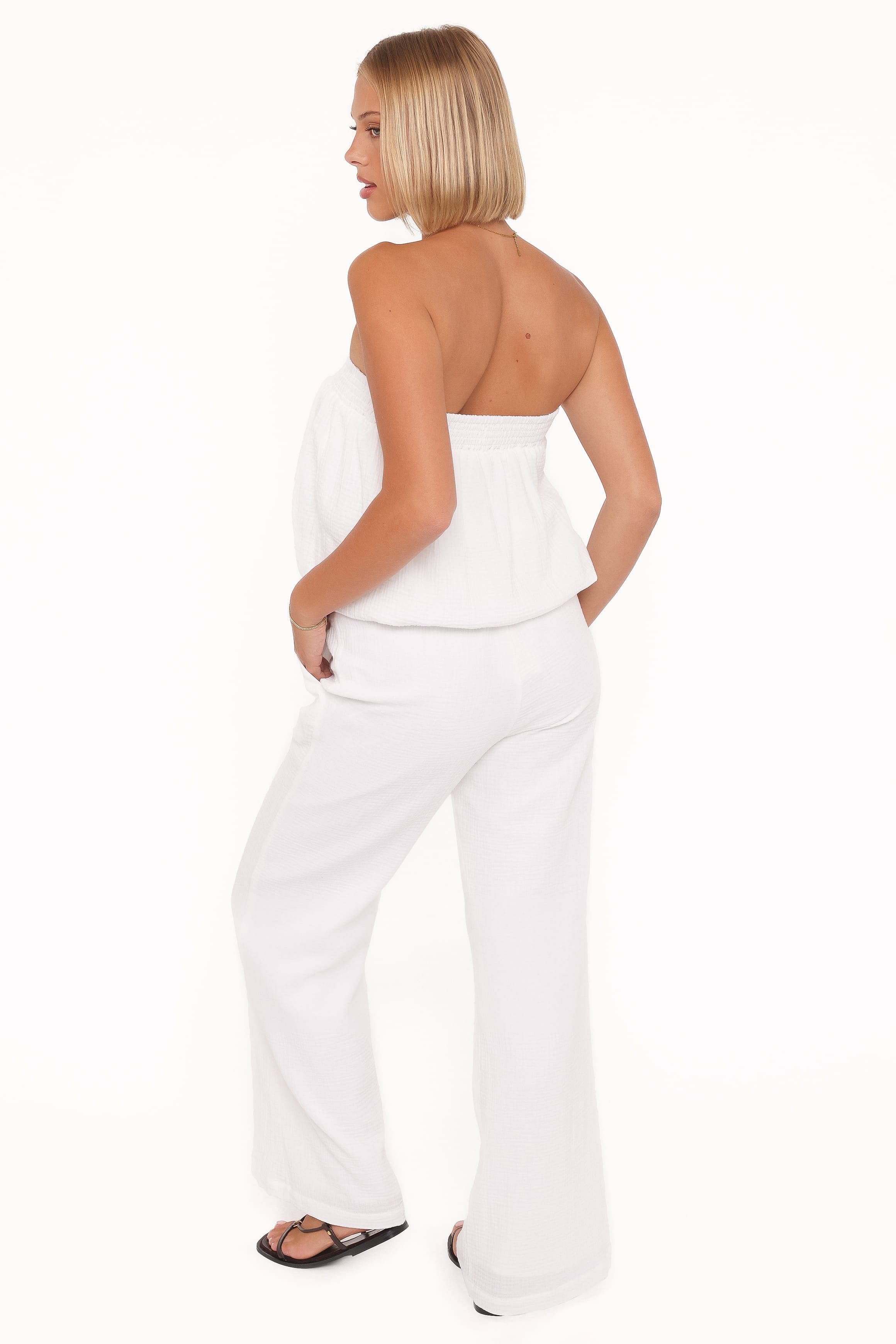 Petal and Pup USA SETS Olivia Pant Set - White