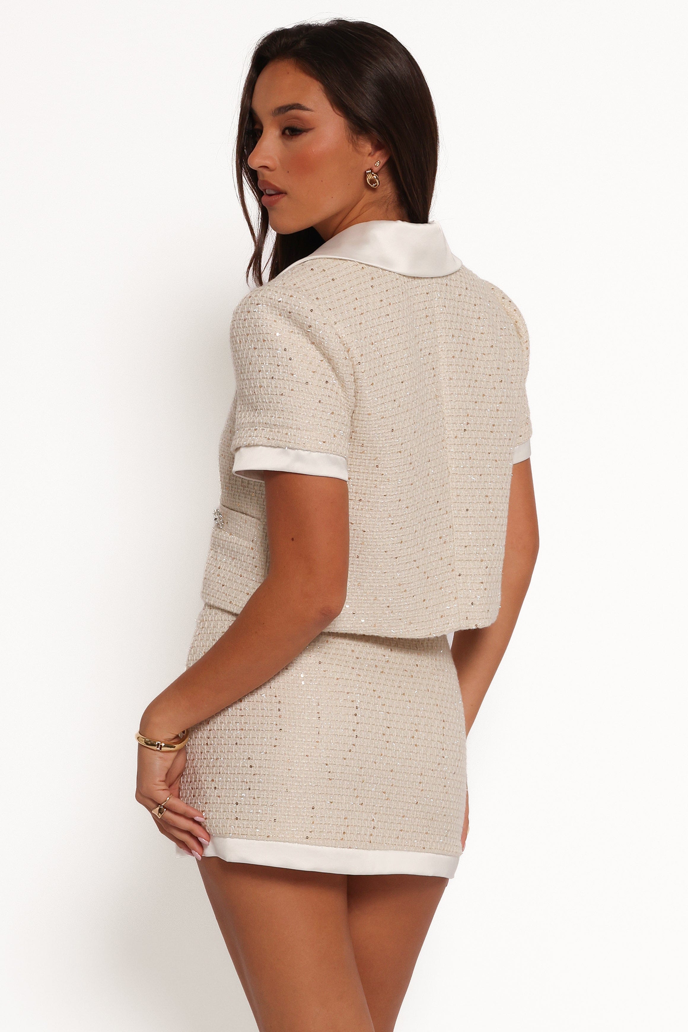 Petal and Pup USA SETS Paris Skirt Set - Cream