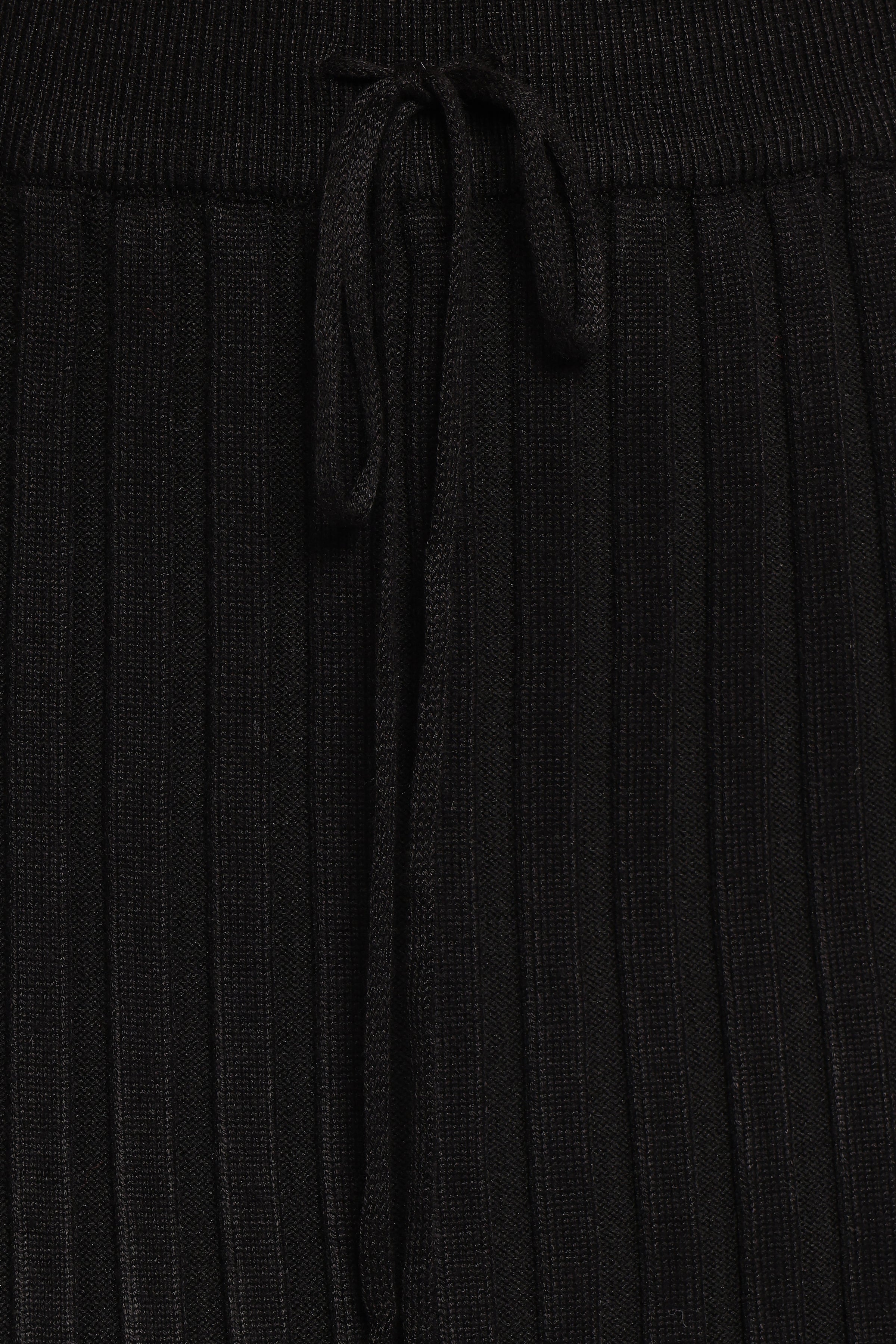 Petal and Pup USA SETS Richelle Ribbed Knit Skirt Set - Black