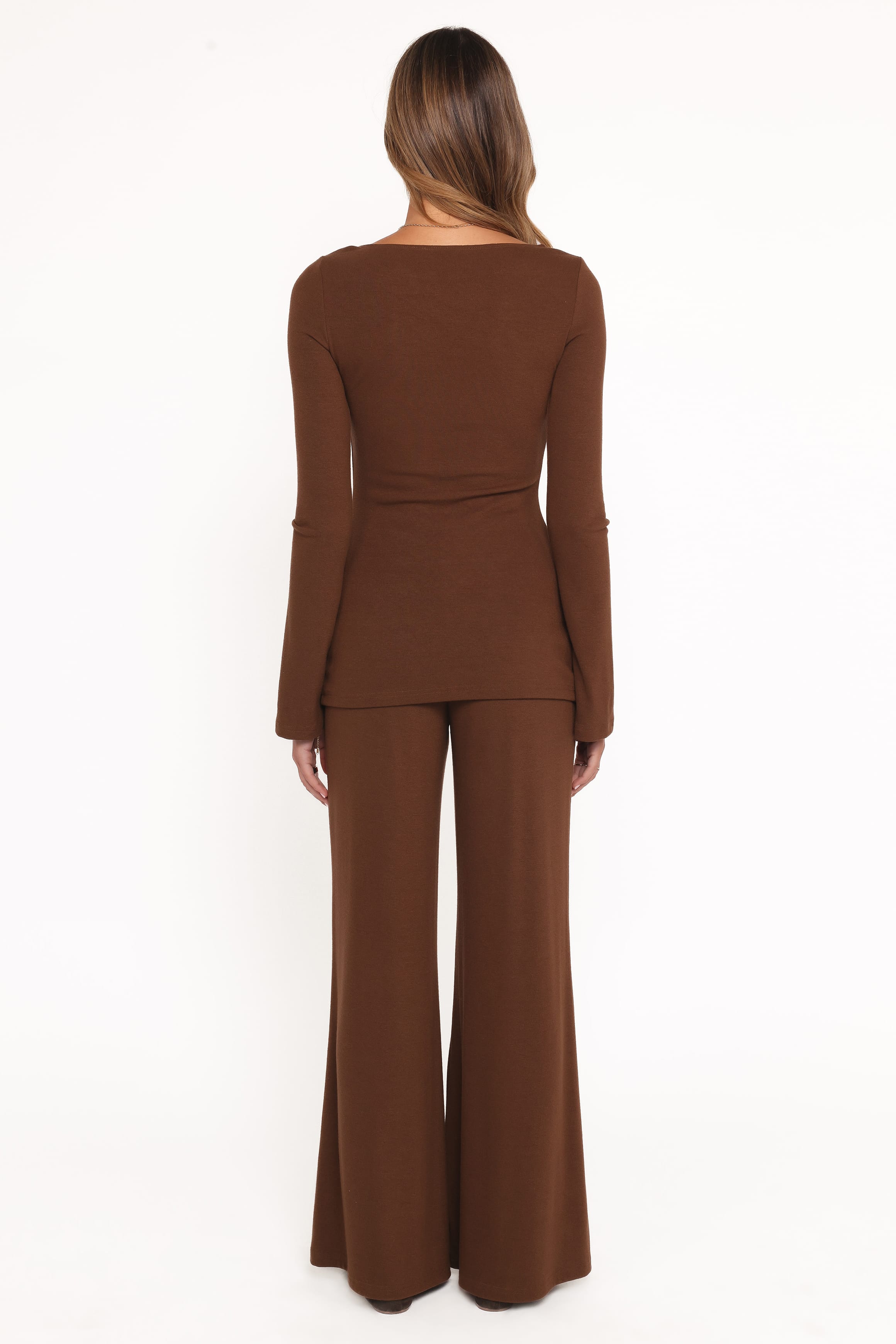 Petal and Pup USA SETS Selly Knitted Pant Set - Brown