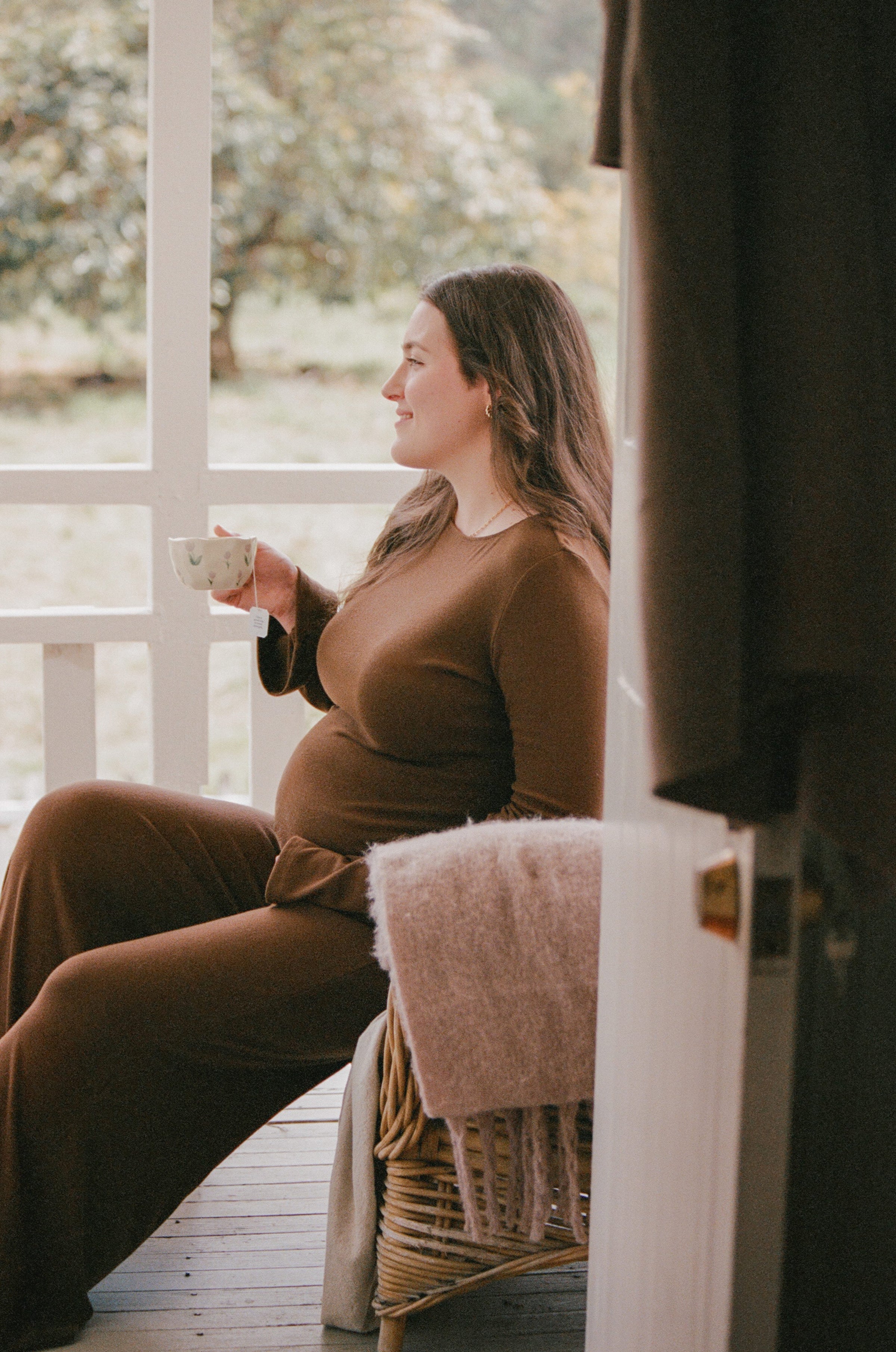 Petal and Pup USA SETS Selly Knitted Pant Set - Brown