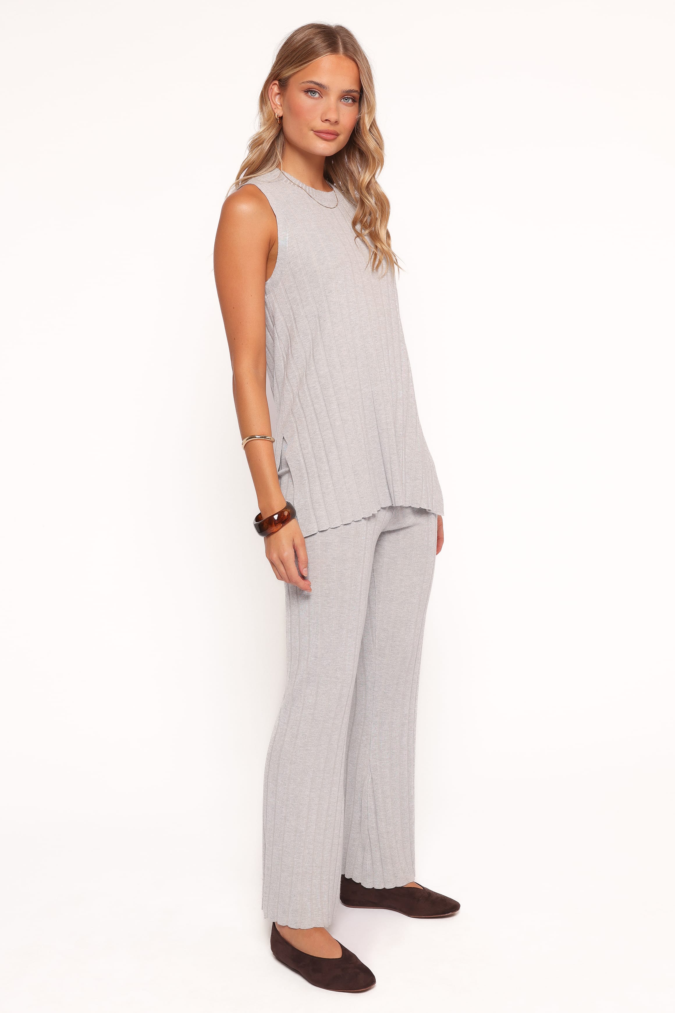 Petal and Pup USA SETS Silvie Knitted Set - Grey