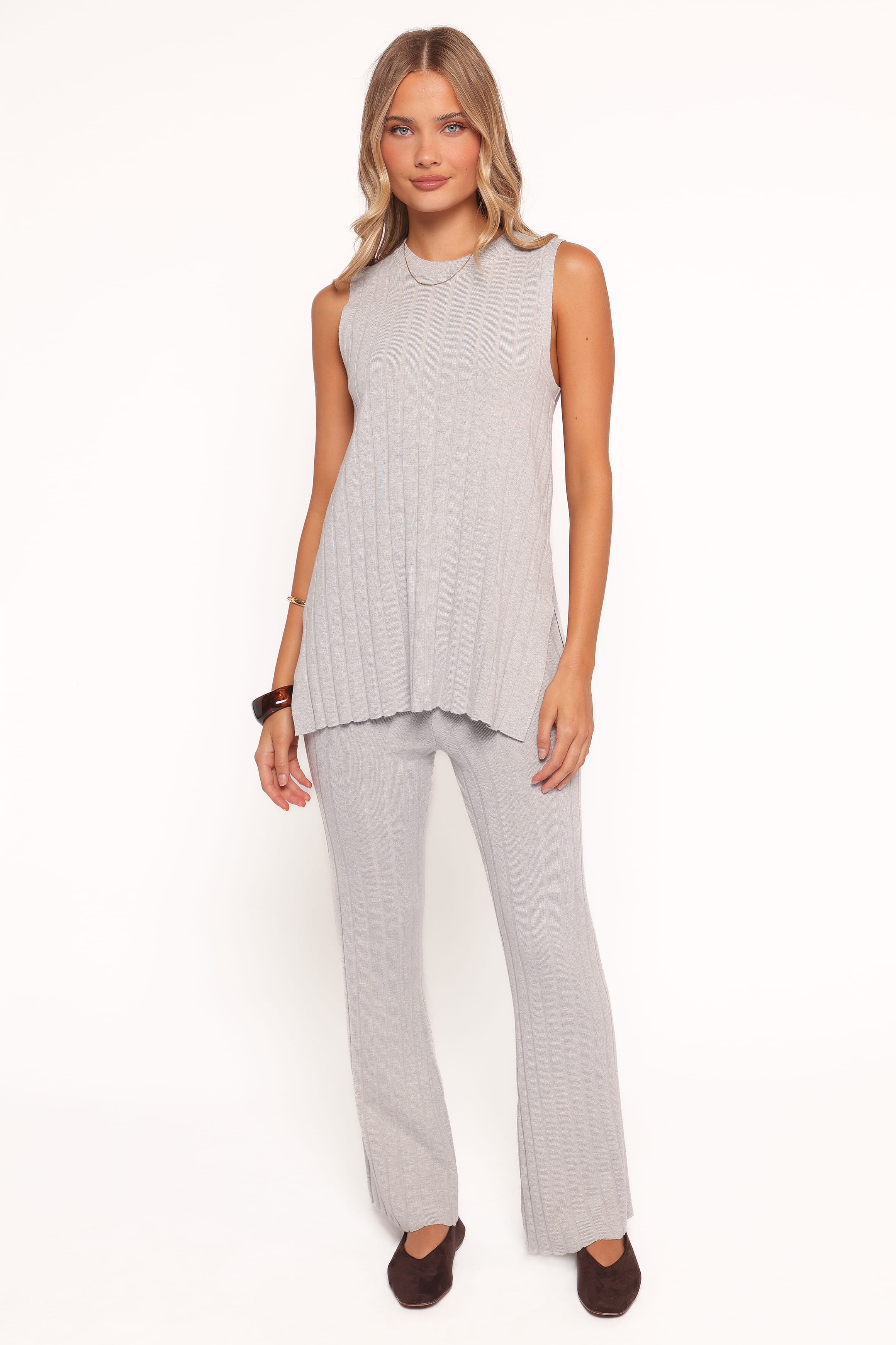 Petal and Pup USA SETS Silvie Knitted Set - Grey