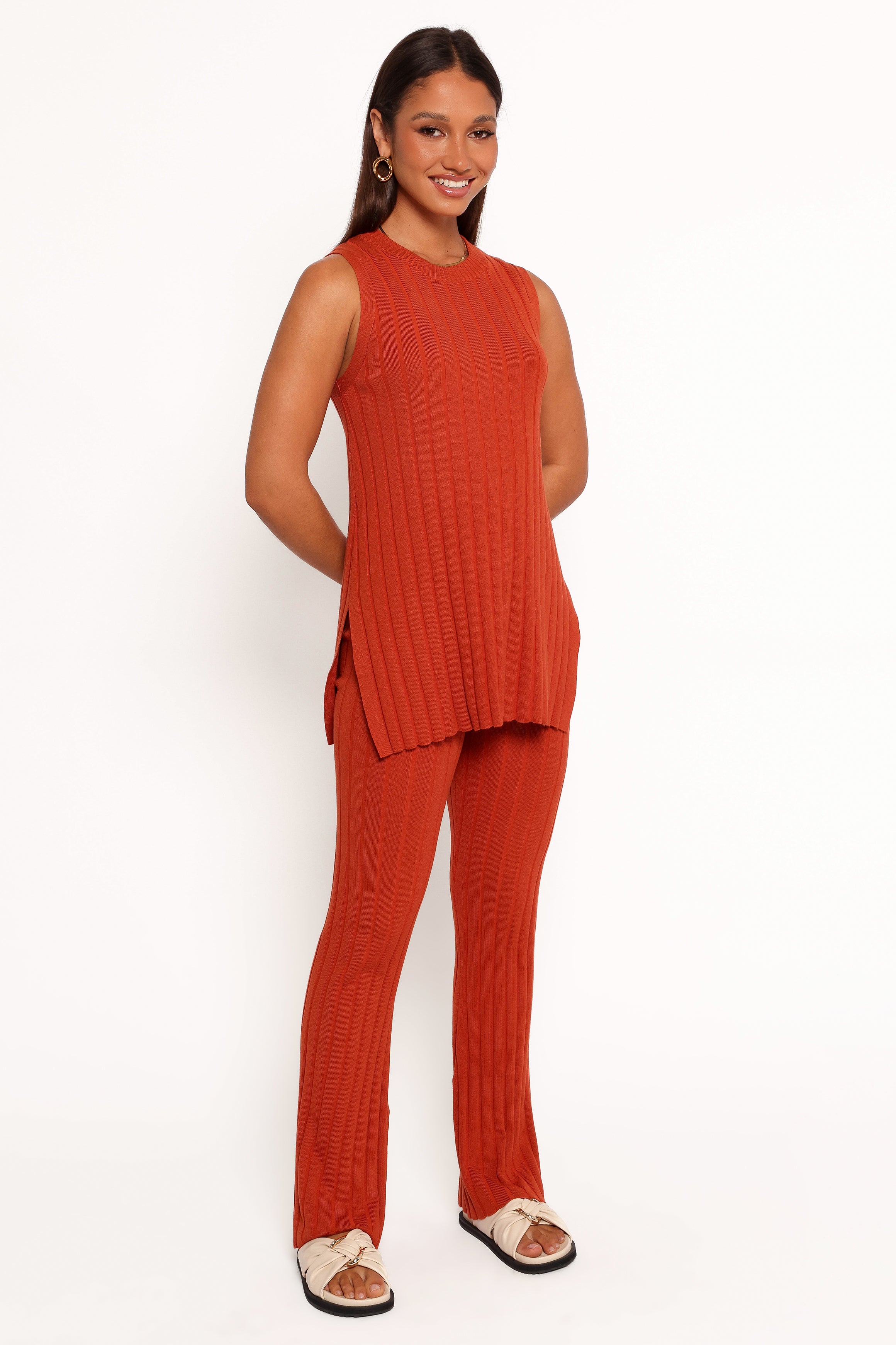 Petal and Pup USA SETS Silvie Knitted Set - Rust