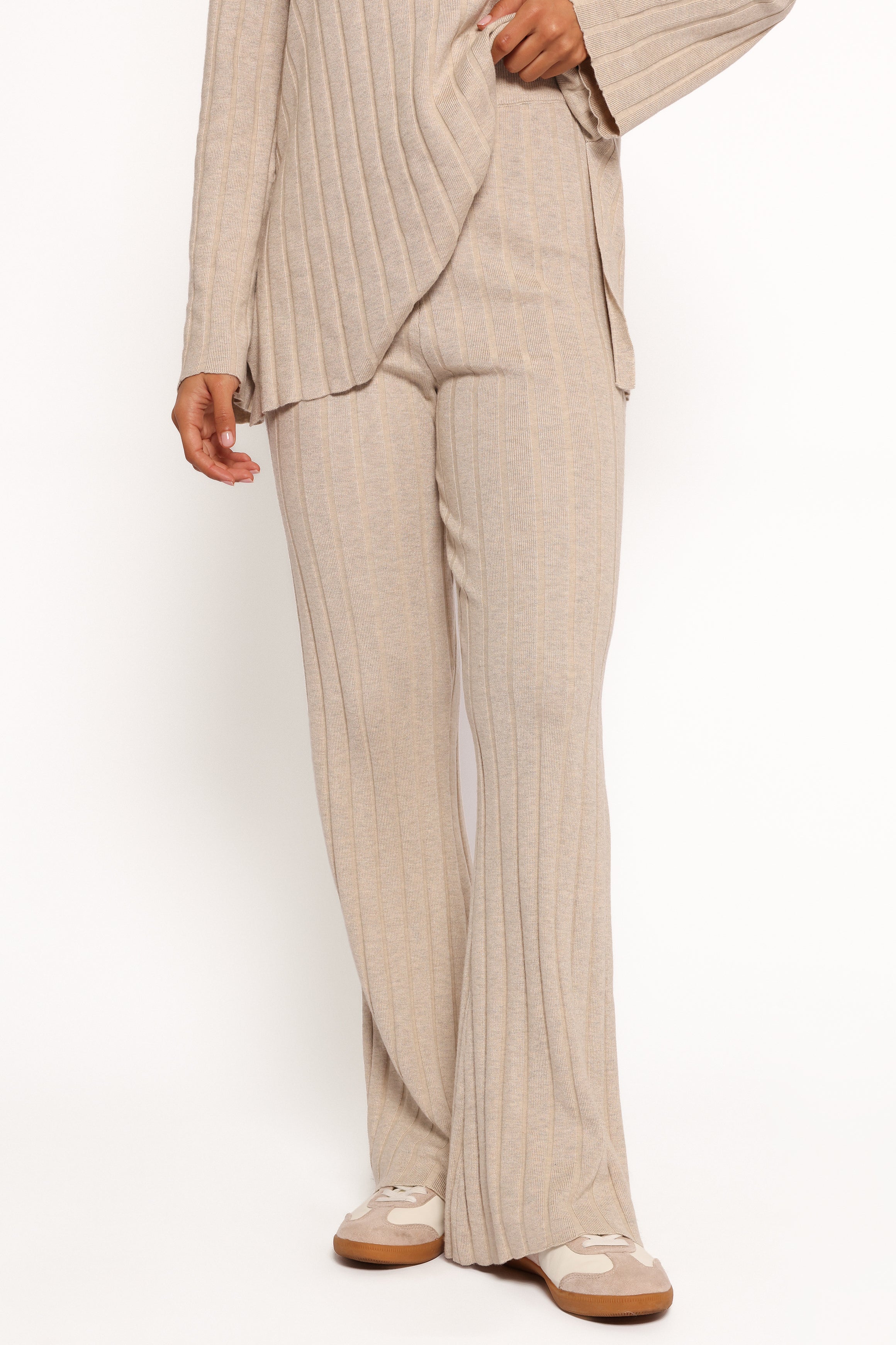 Petal and Pup USA SETS Silvie Long Sleeve Knitted Set - Oatmeal