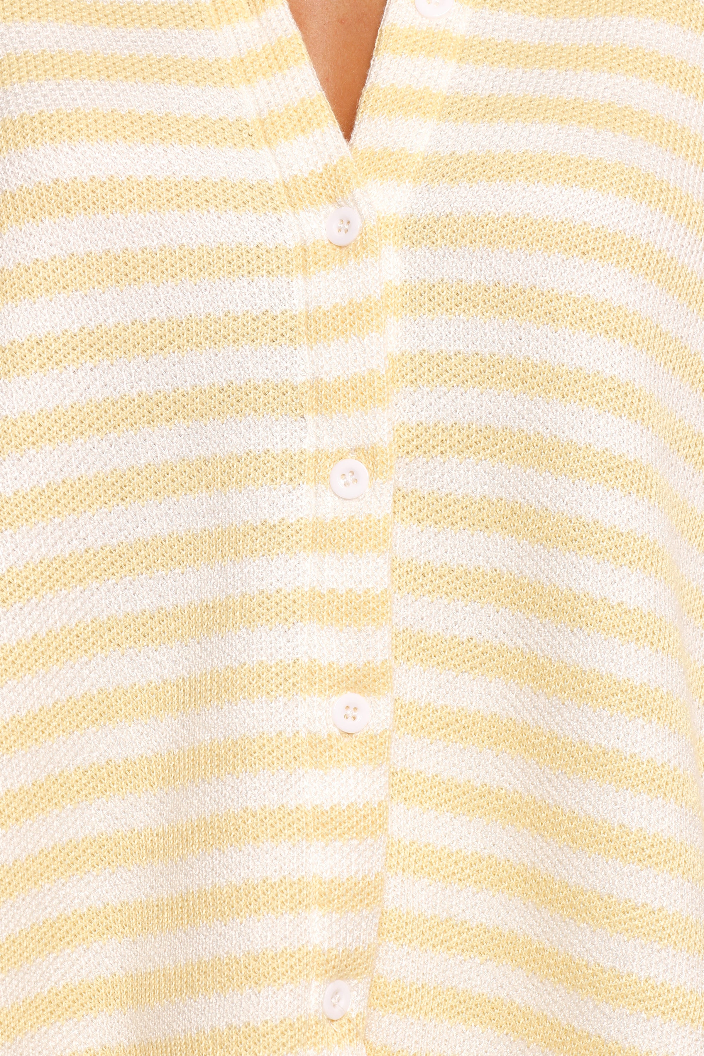 Petal and Pup USA SETS Sunny Knitted Short Set - Yellow Stripe