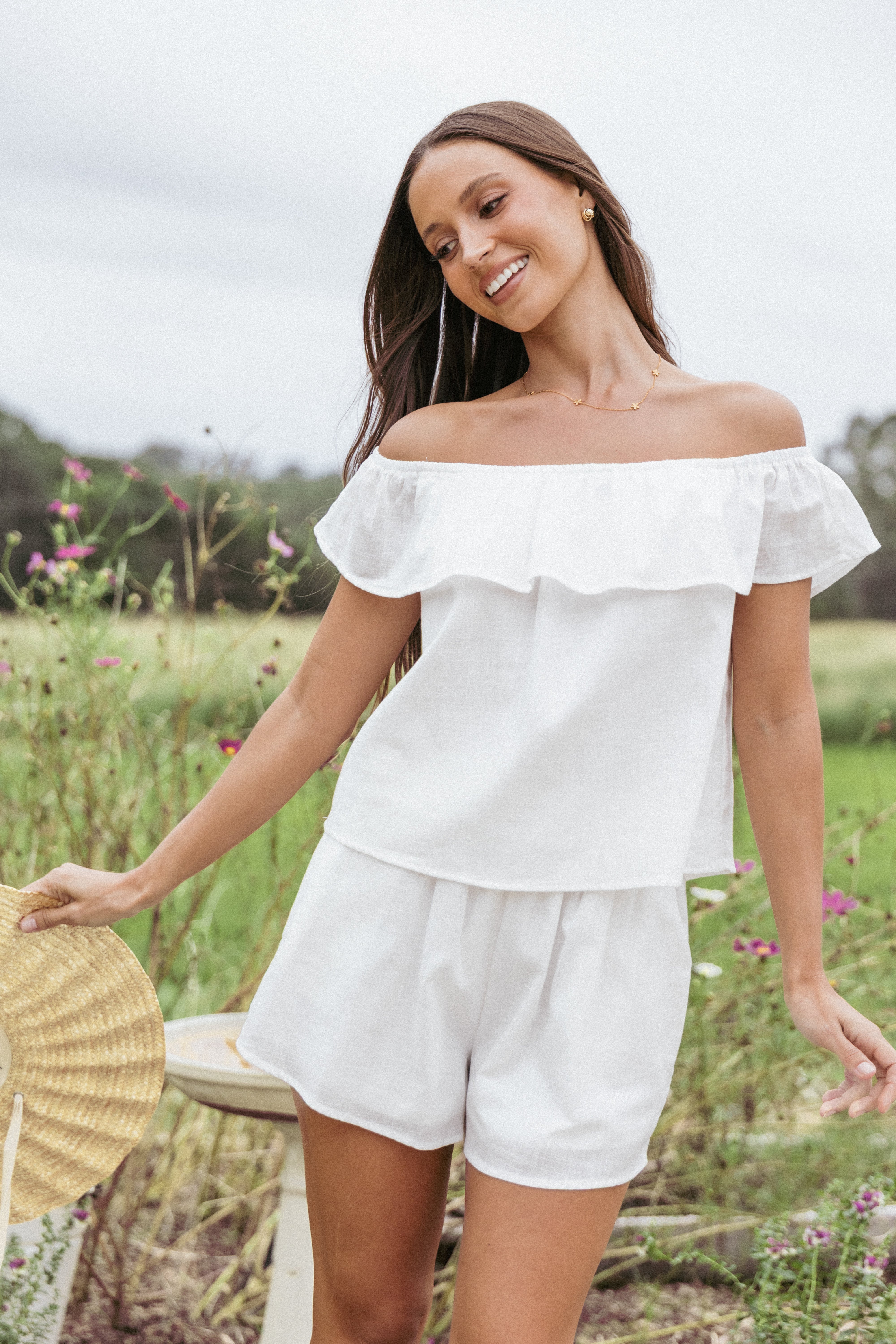 Petal and Pup USA SETS Tennie Short Set - White